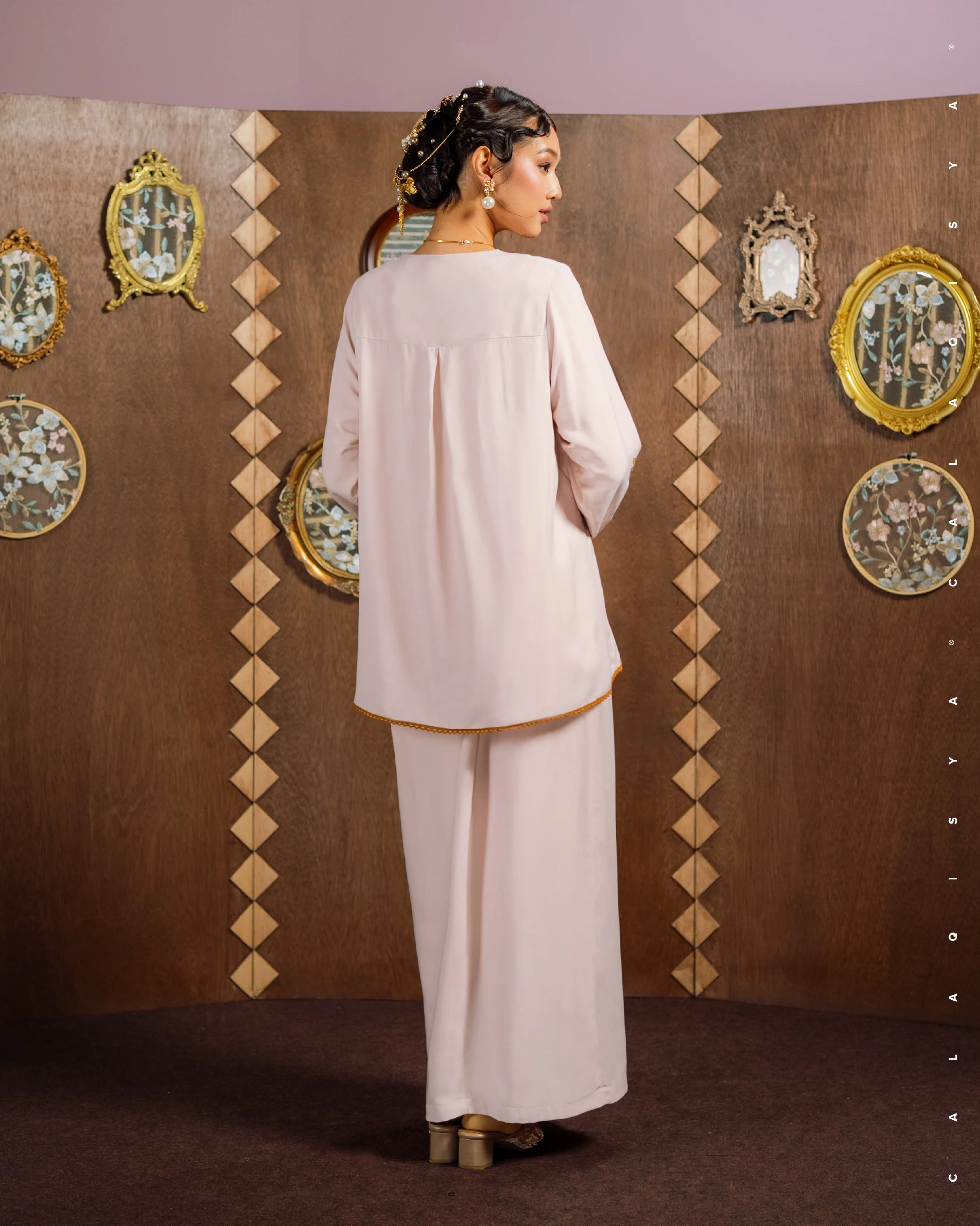 AKAAR HALA IN PETAL PINK (FULLY LINED) - Image 3