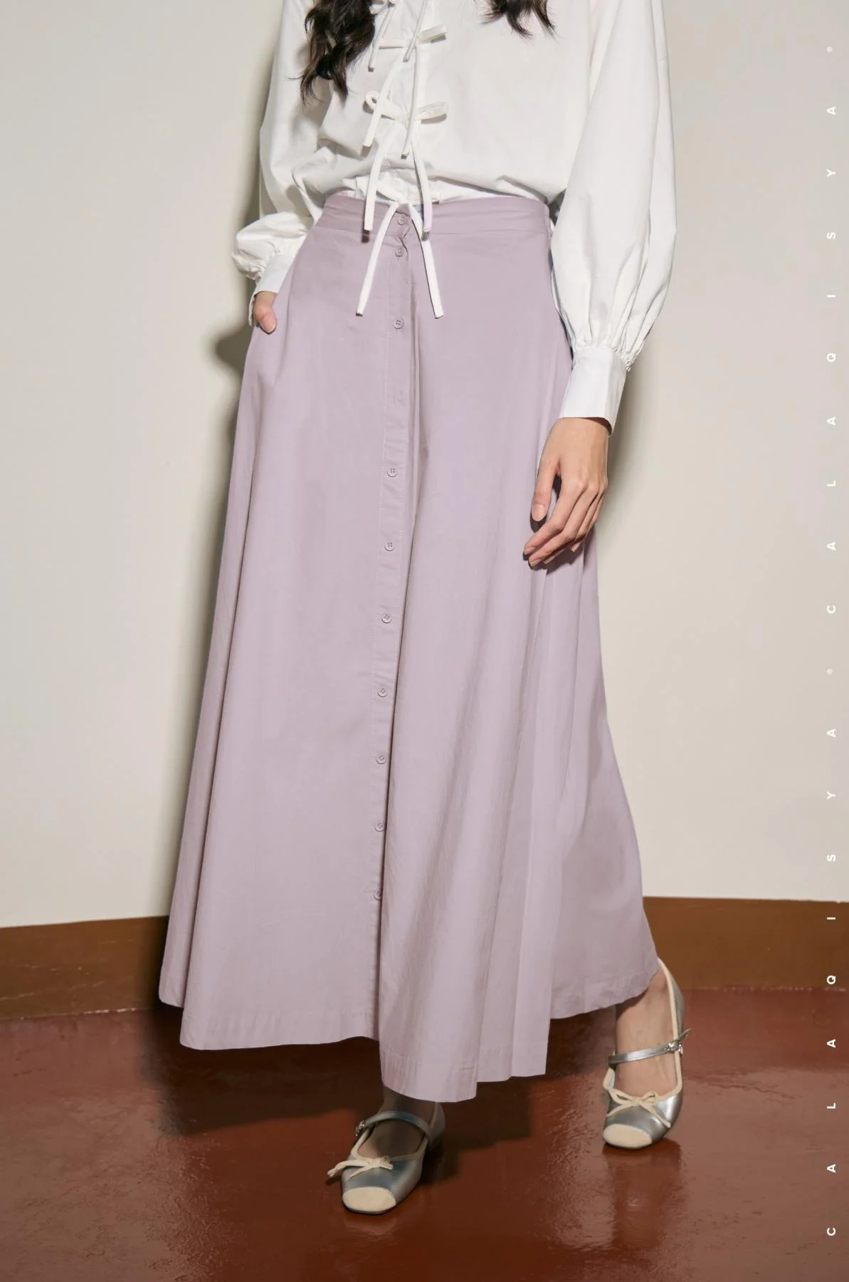 ANNE SKIRT IN MAUVE SHADOWS