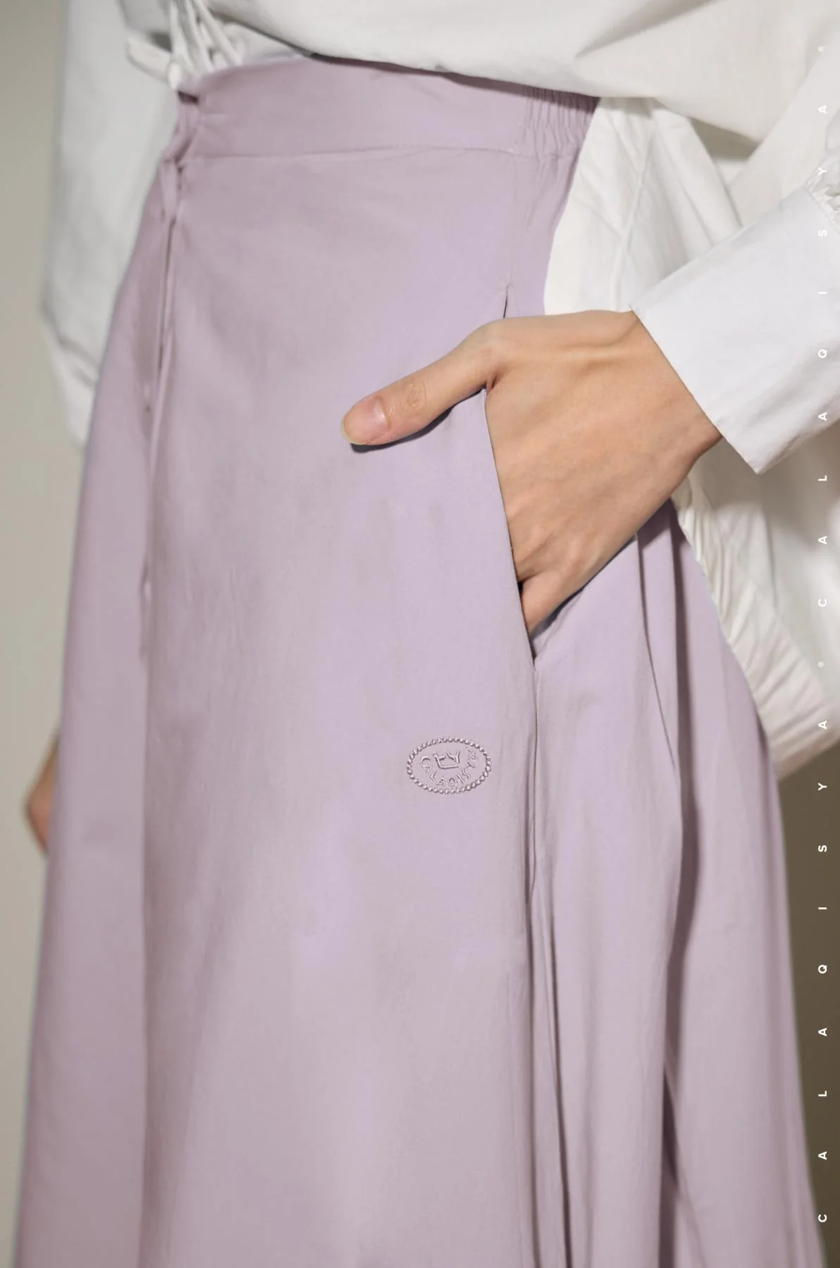 ANNE SKIRT IN MAUVE SHADOWS - Image 3