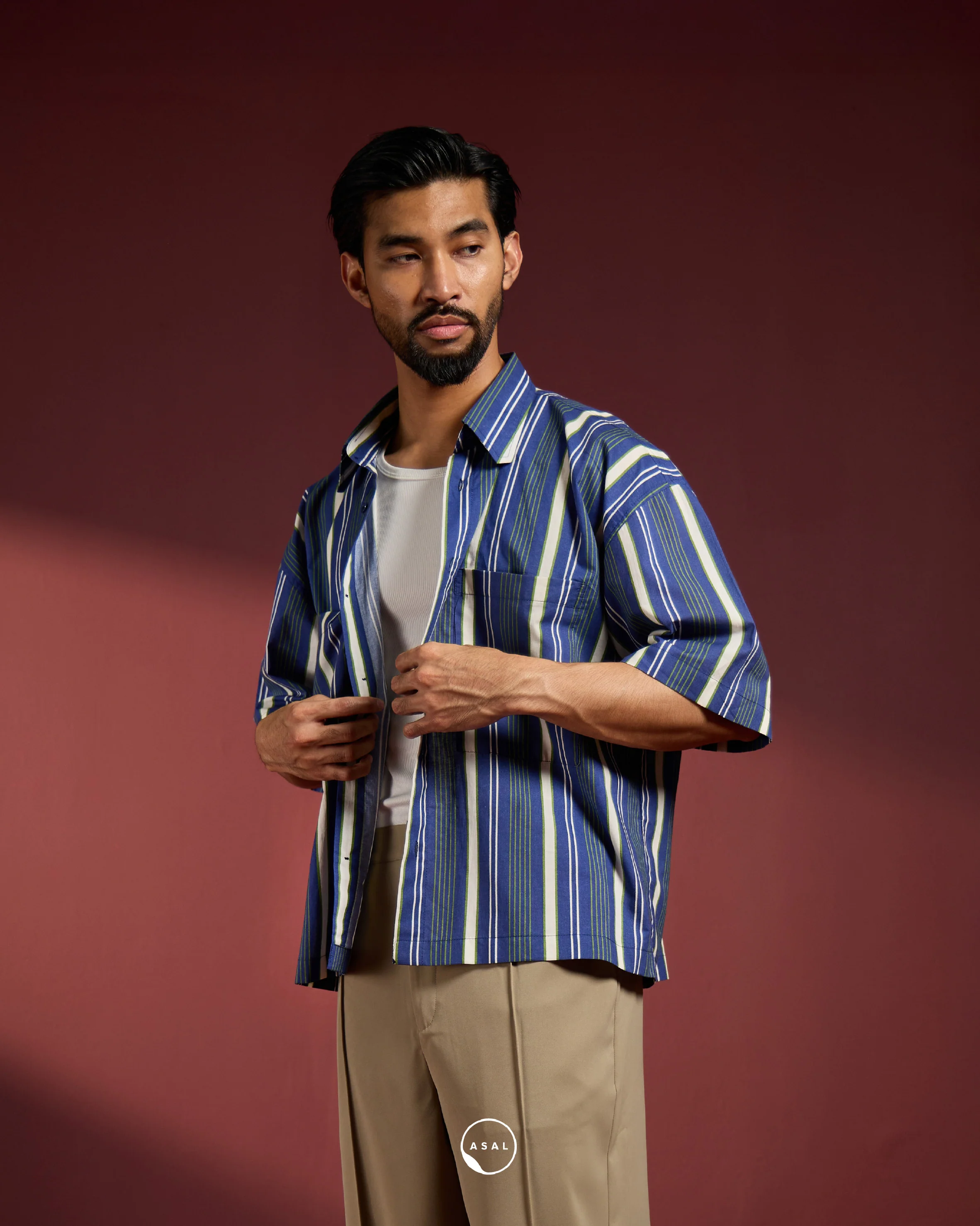 ASAL CREW CROP SHIRT IN AD01