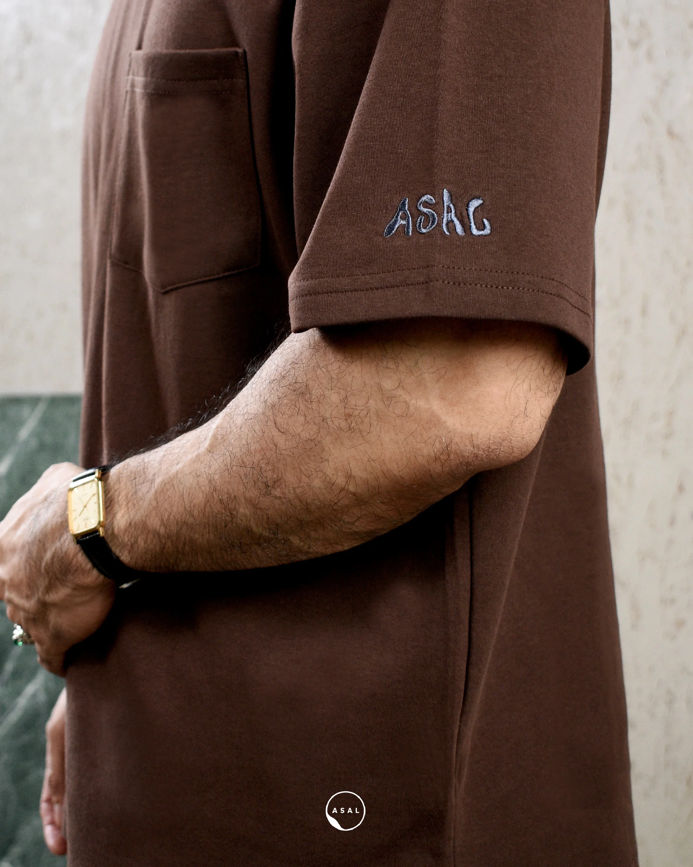ASAL LEOS OVERSIZED T-SHIRT (MED) IN PUCE - Image 4