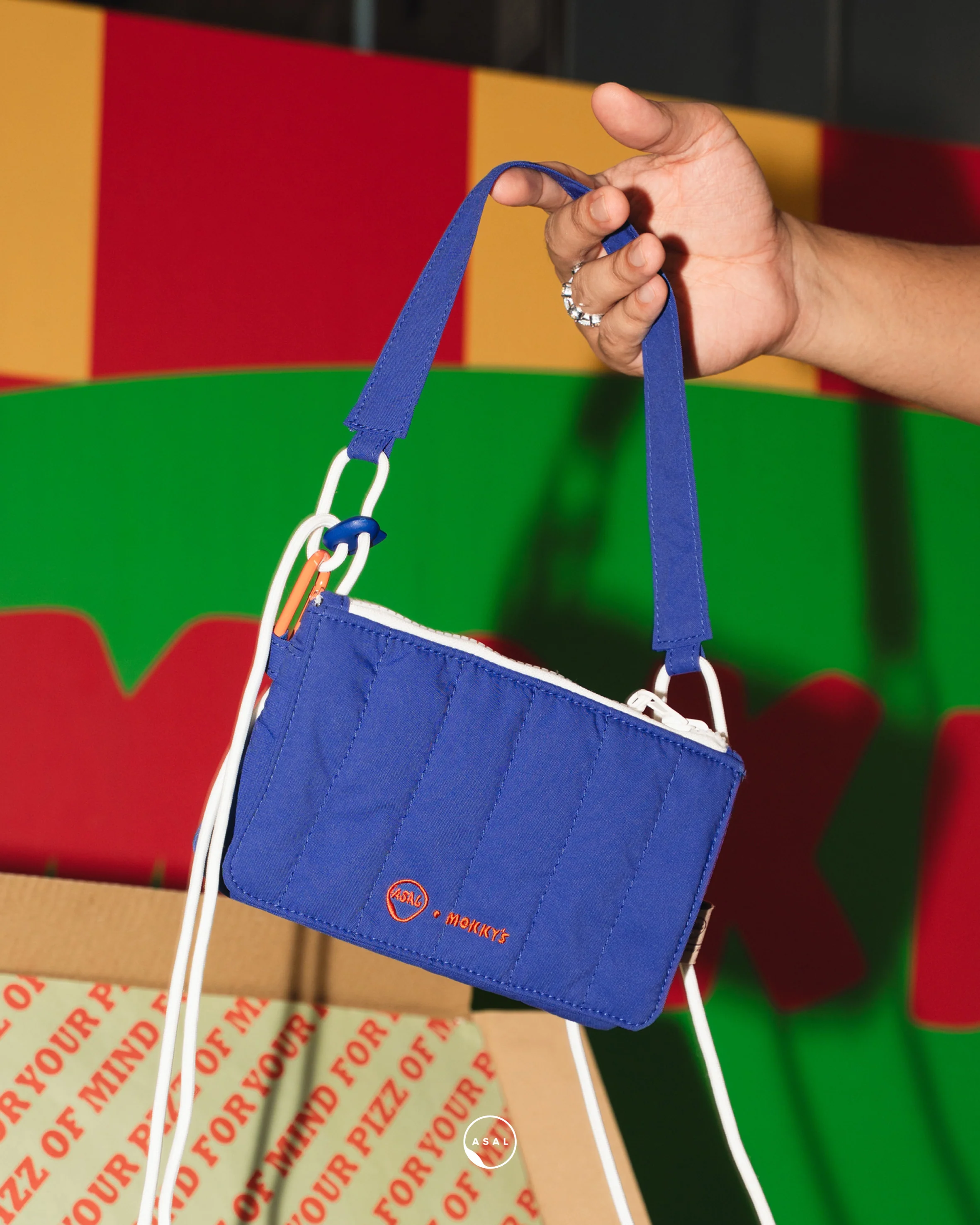 ASAL X MOKKY'S CHEEZY MINI STRAP BAG IN BLUING - Image 2