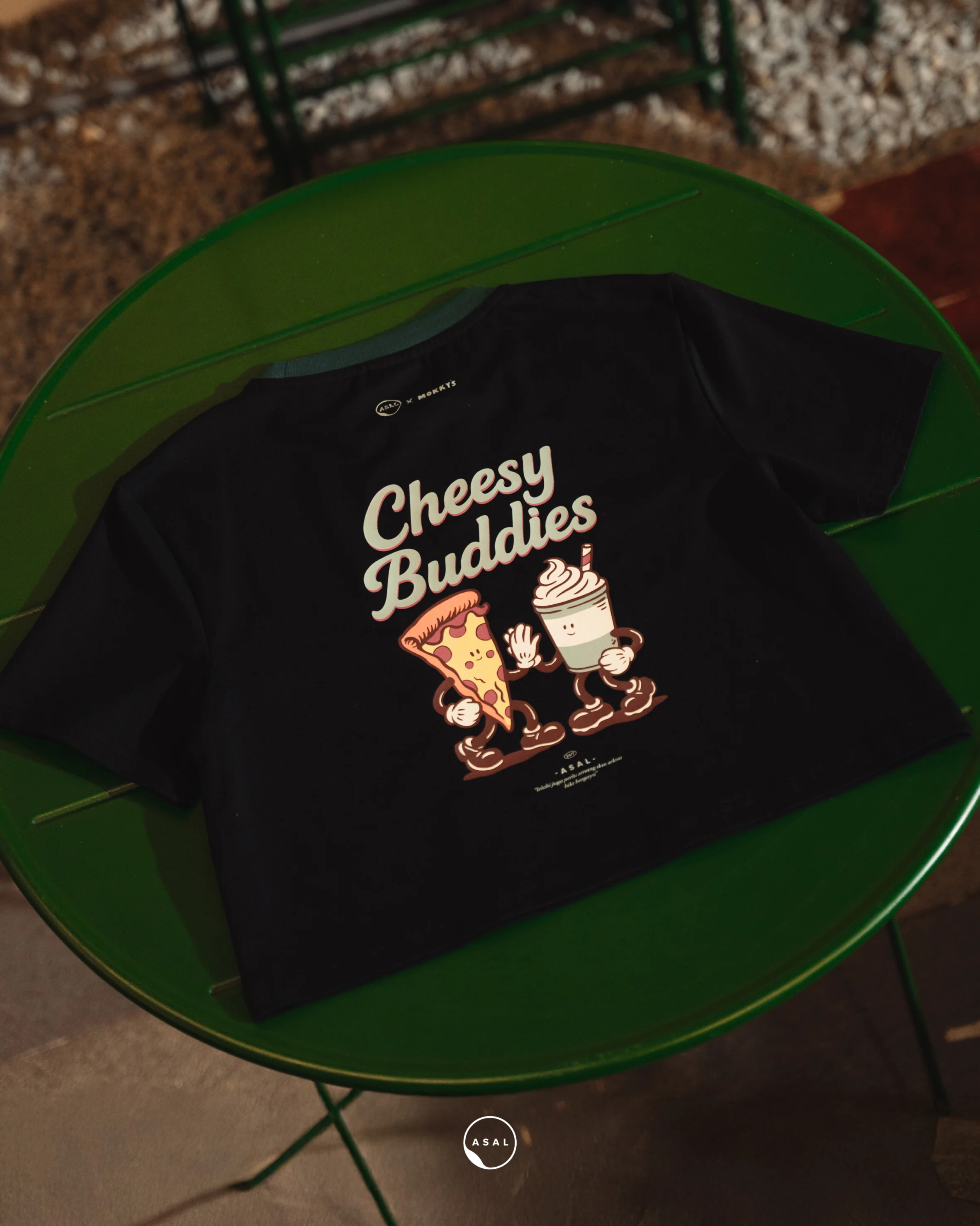 ASAL X MOKKY'S LEOS CHEESE AND CHINO KIDS IN BLACK - Image 4
