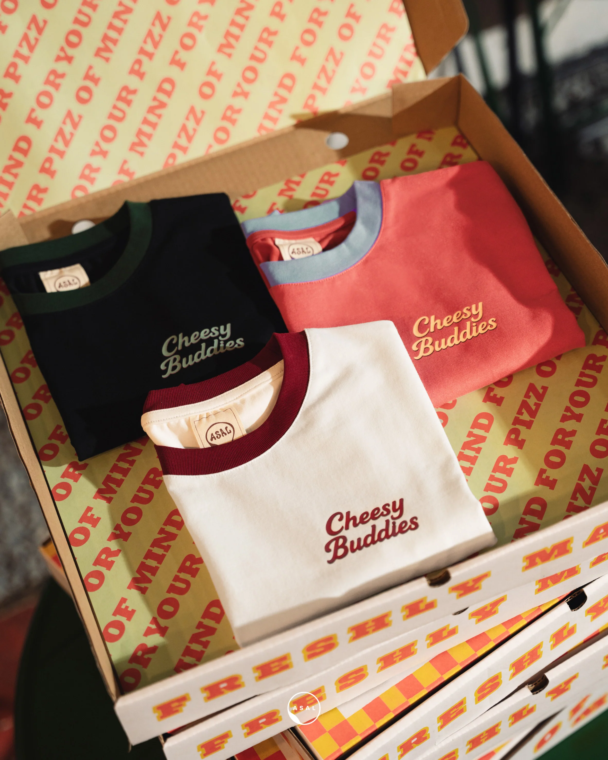 ASAL X MOKKY'S LEOS CHEESE AND CHINO KIDS IN CARDINAL - Image 5