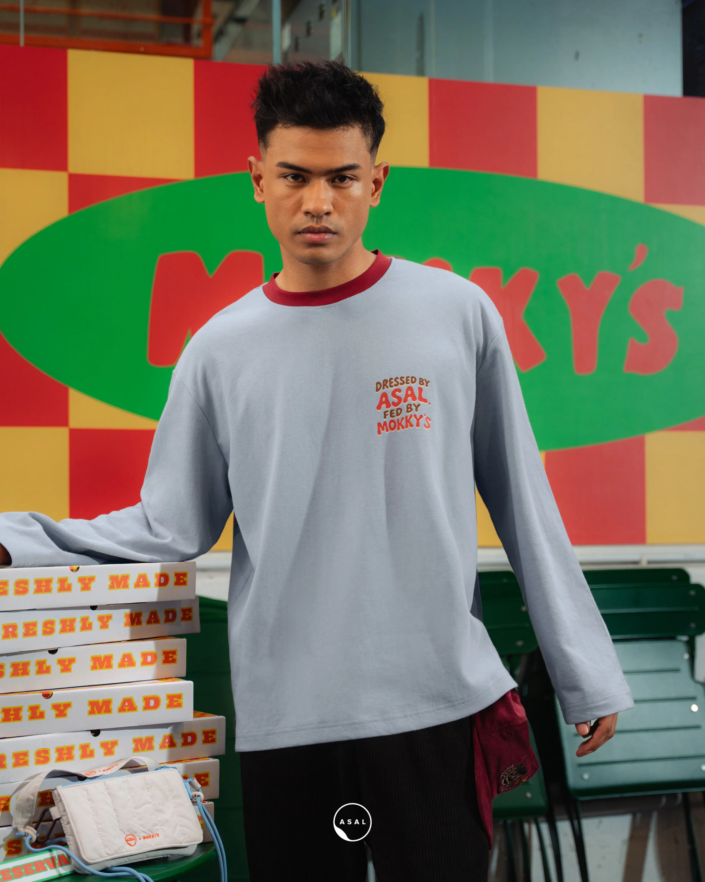 ASAL X MOKKY'S LONG SLEEVE ALFREDO IN PEARL BLUE - Image 3