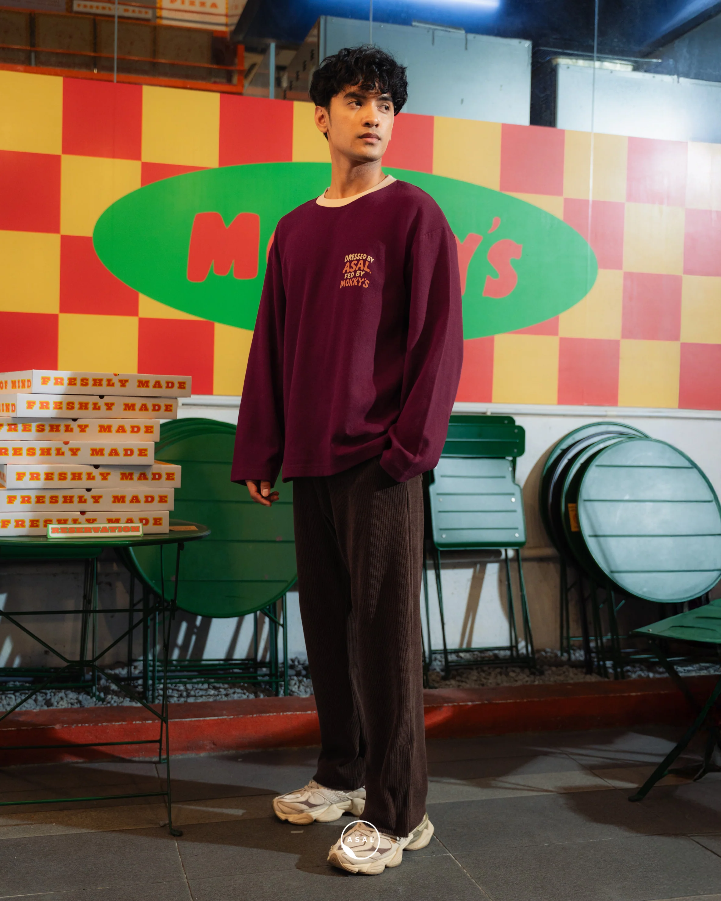 ASAL X MOKKY'S LONG SLEEVE ALFREDO IN TAWNY PORT - Image 3