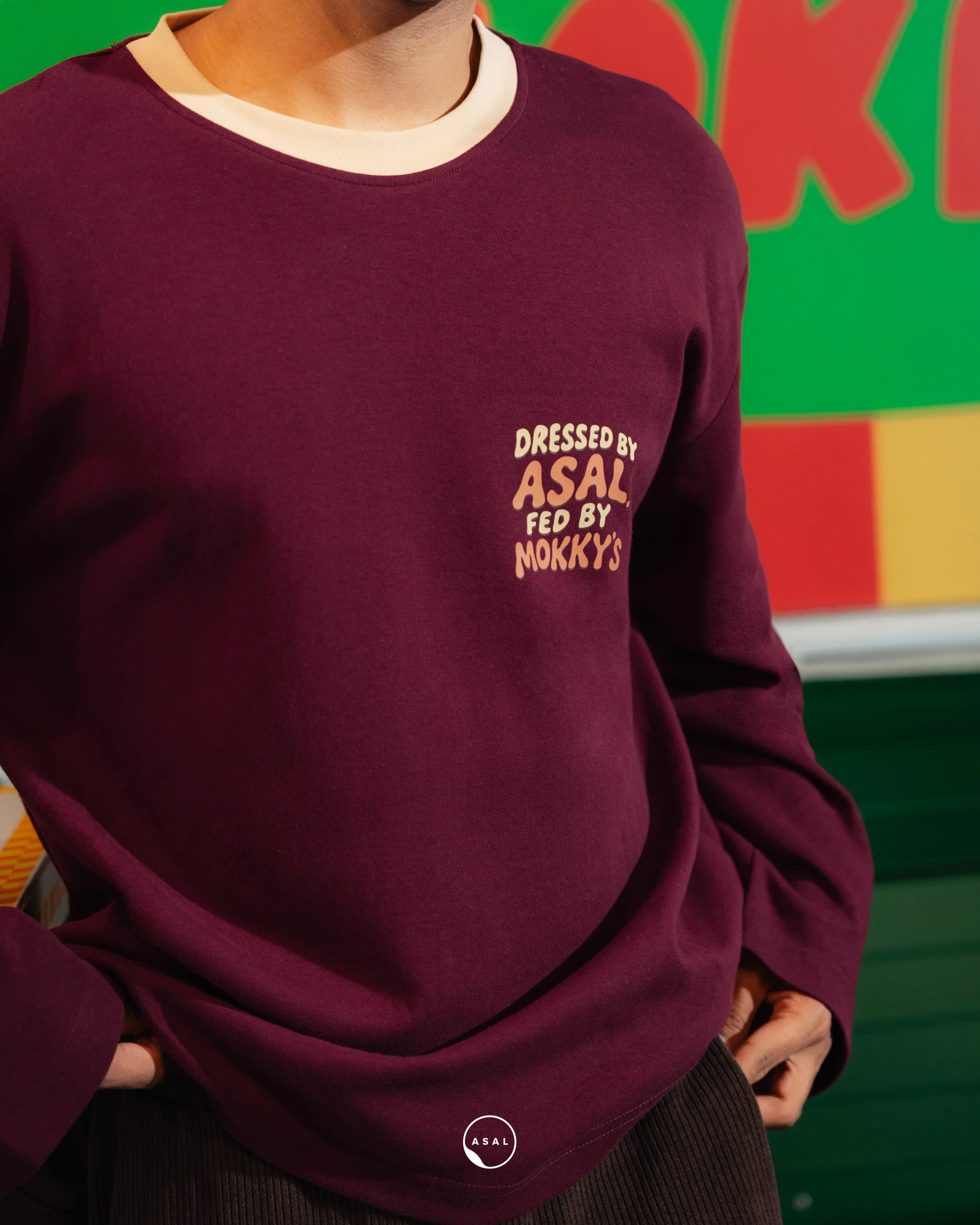 ASAL X MOKKY'S LONG SLEEVE ALFREDO IN TAWNY PORT - Image 4