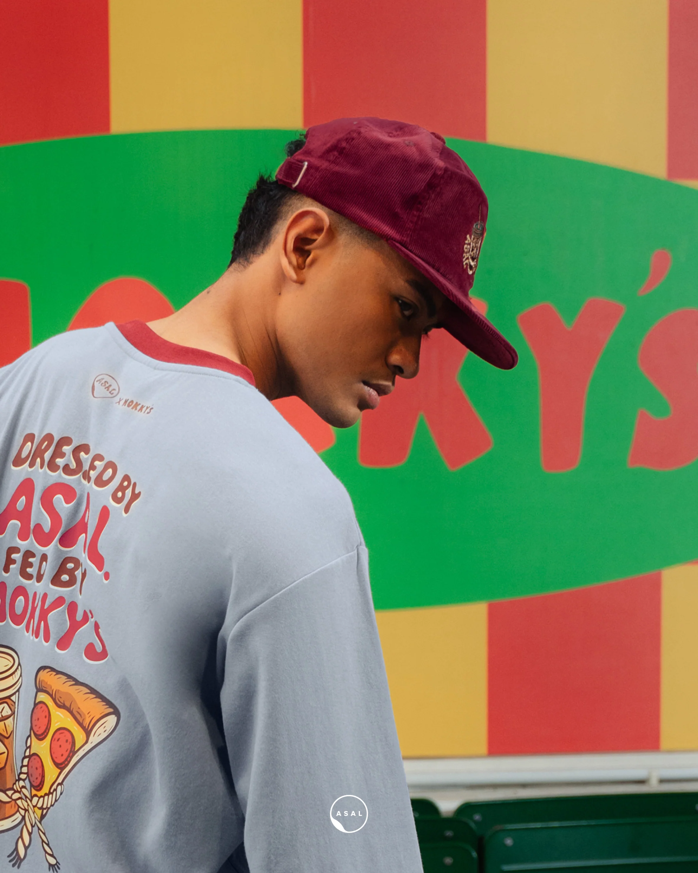 ASAL X MOKKY'S MELLOW CAP IN BIKING RED - Image 4