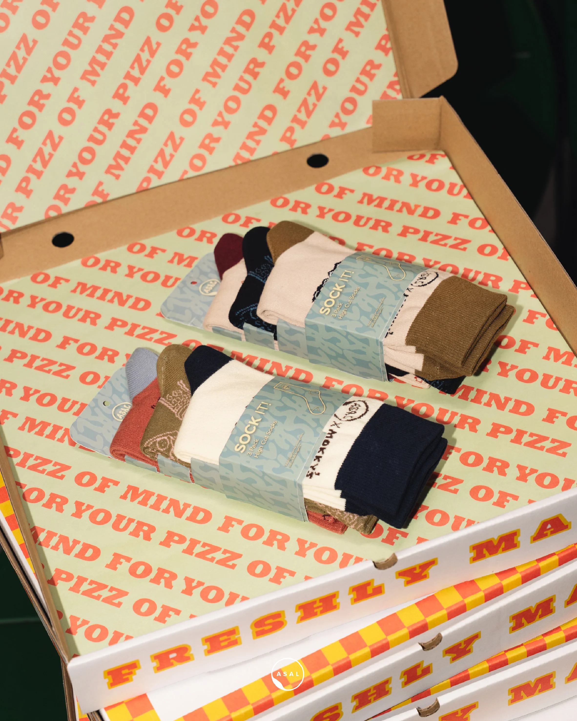 ASAL X MOKKY'S ROMANO SOCKS IN SET A - Image 4