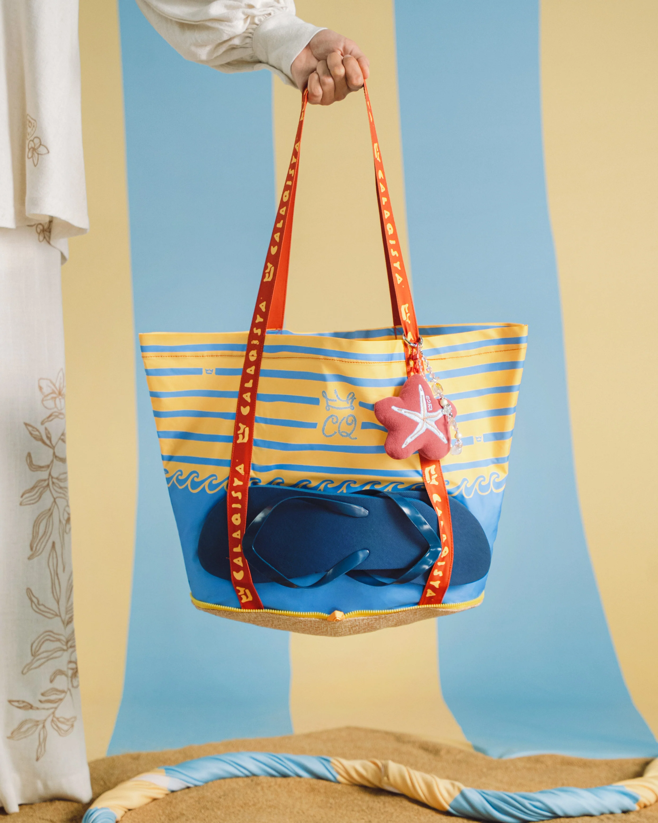 BAYU FOLDABLE BAG IN BANANA CREAM - Image 3