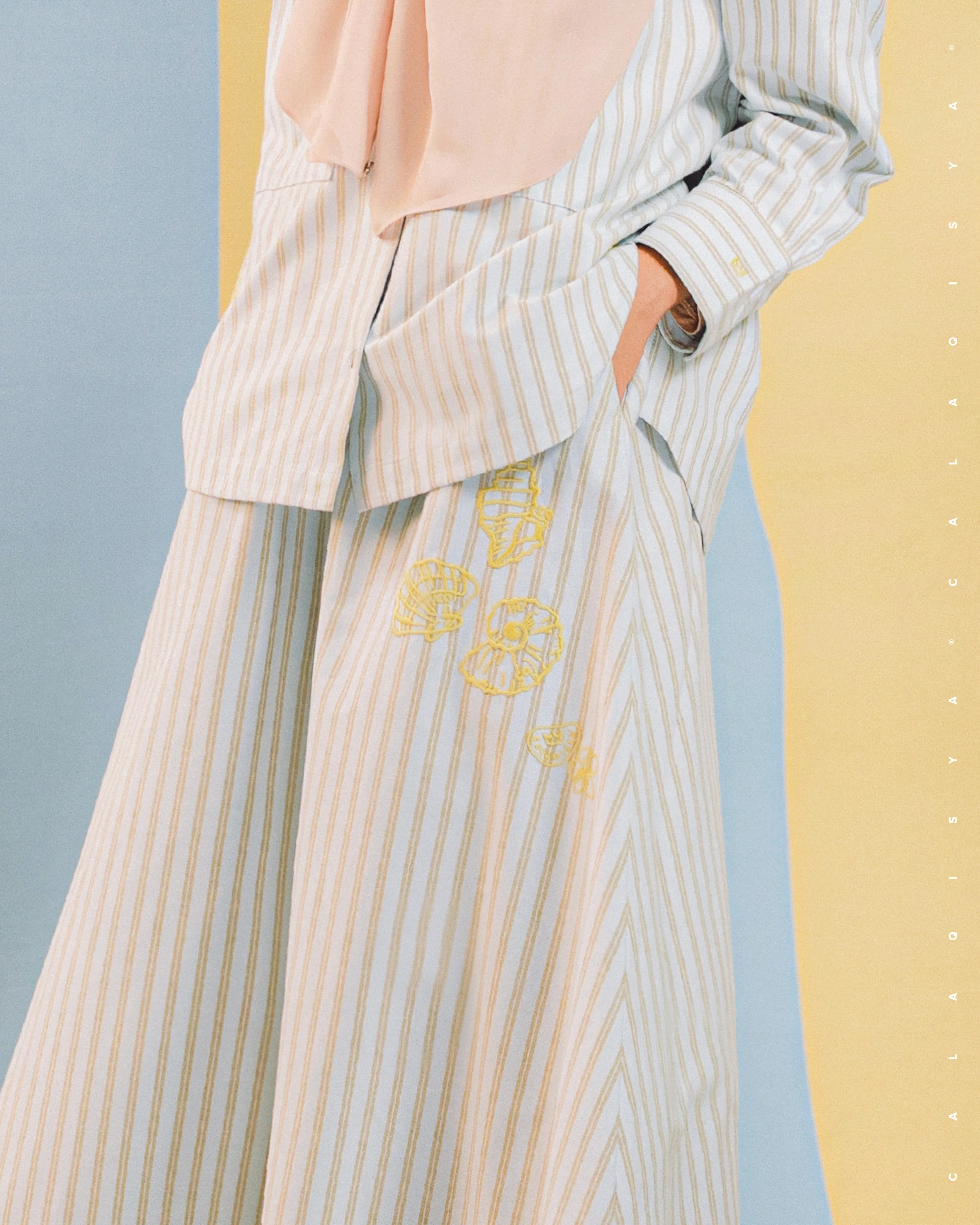 BAYU KAIL SKIRT IN SKYWRITING - Image 3