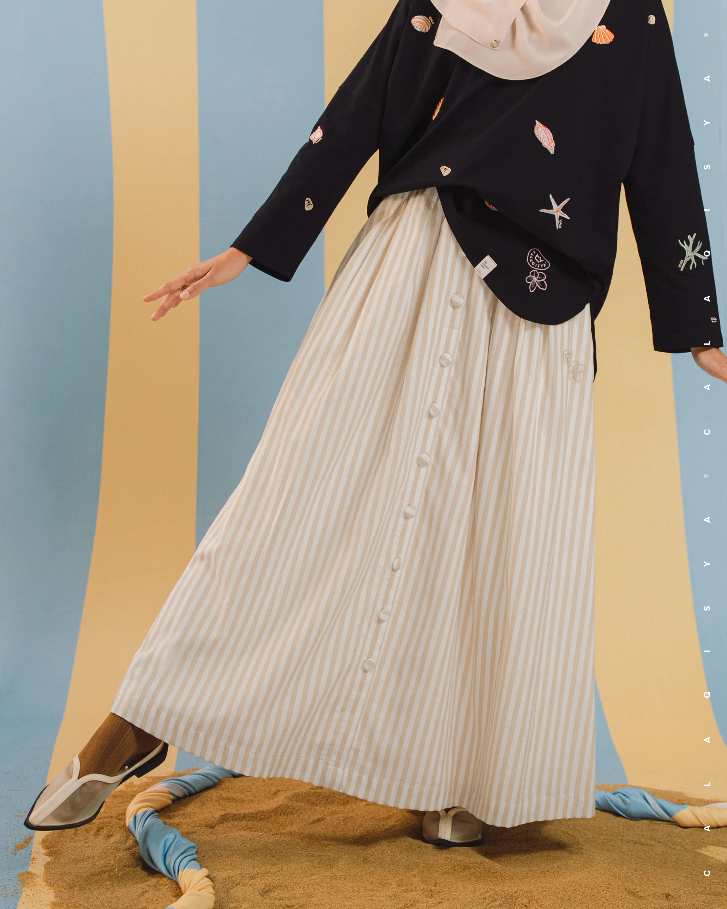 BAYU LAYAR SKIRT IN AS10