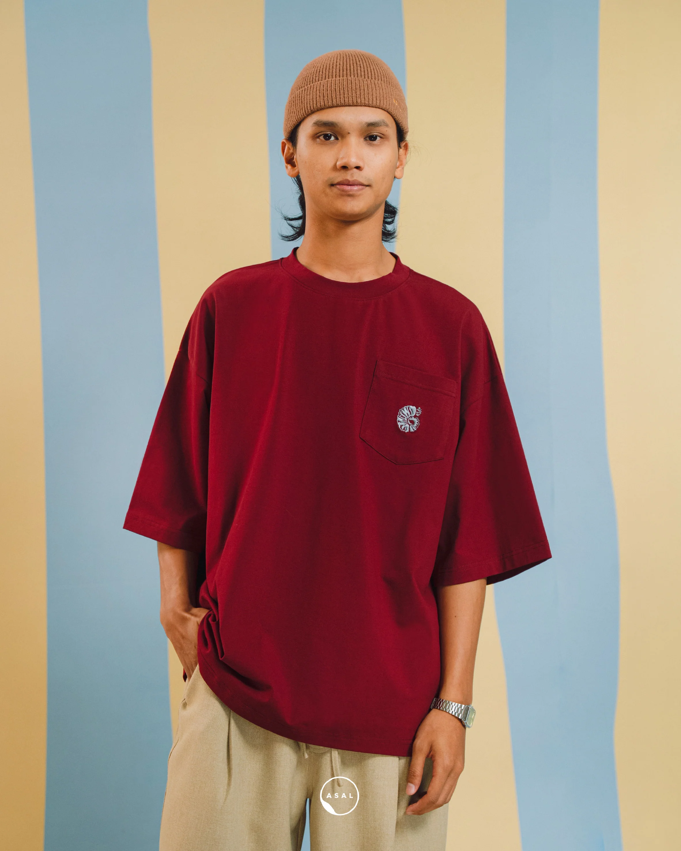 BAYU LEOS (EMBROIDERY) IN RUMBA RED - Image 4