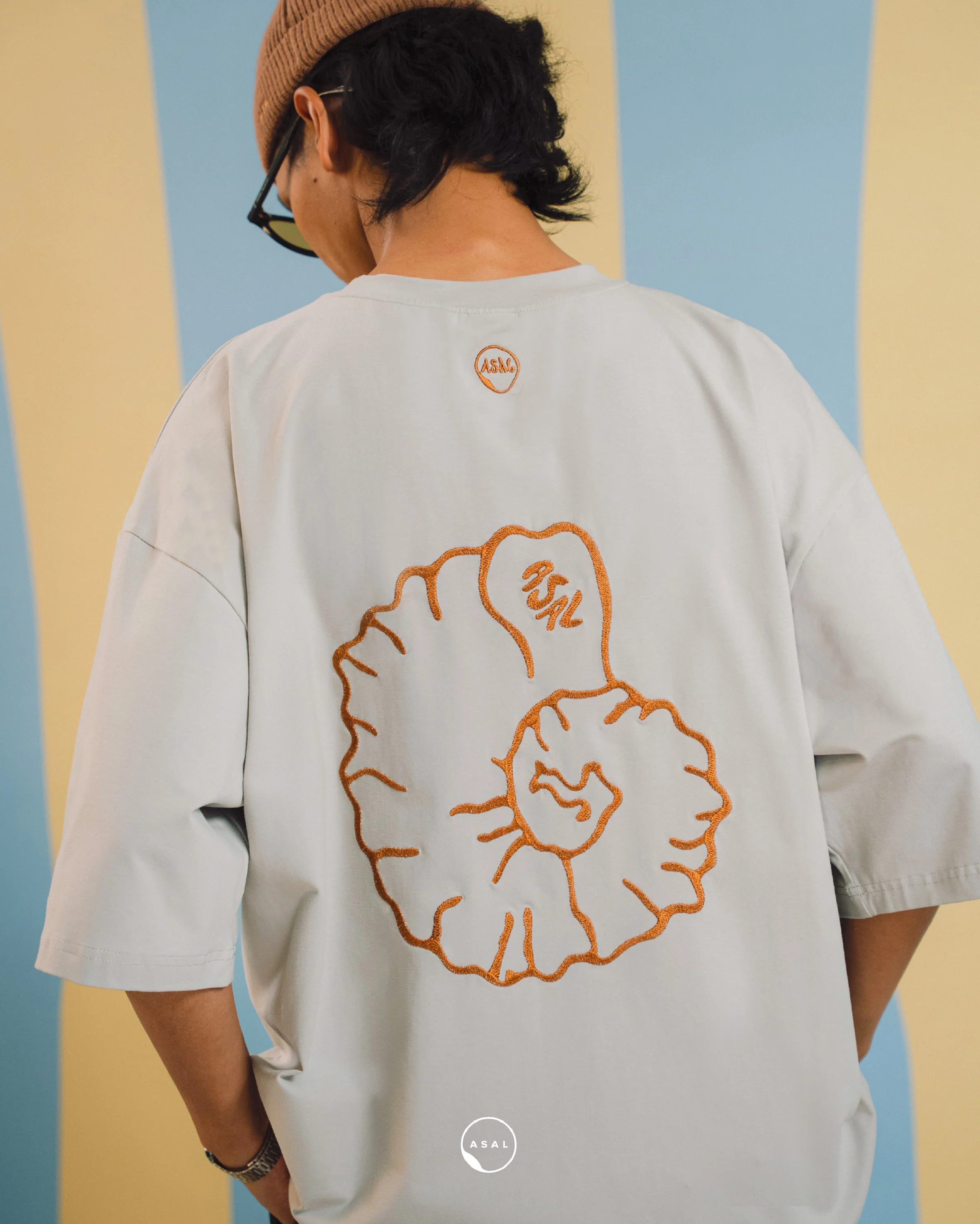 BAYU LEOS (EMBROIDERY) IN TEMPLE GREY - Image 2