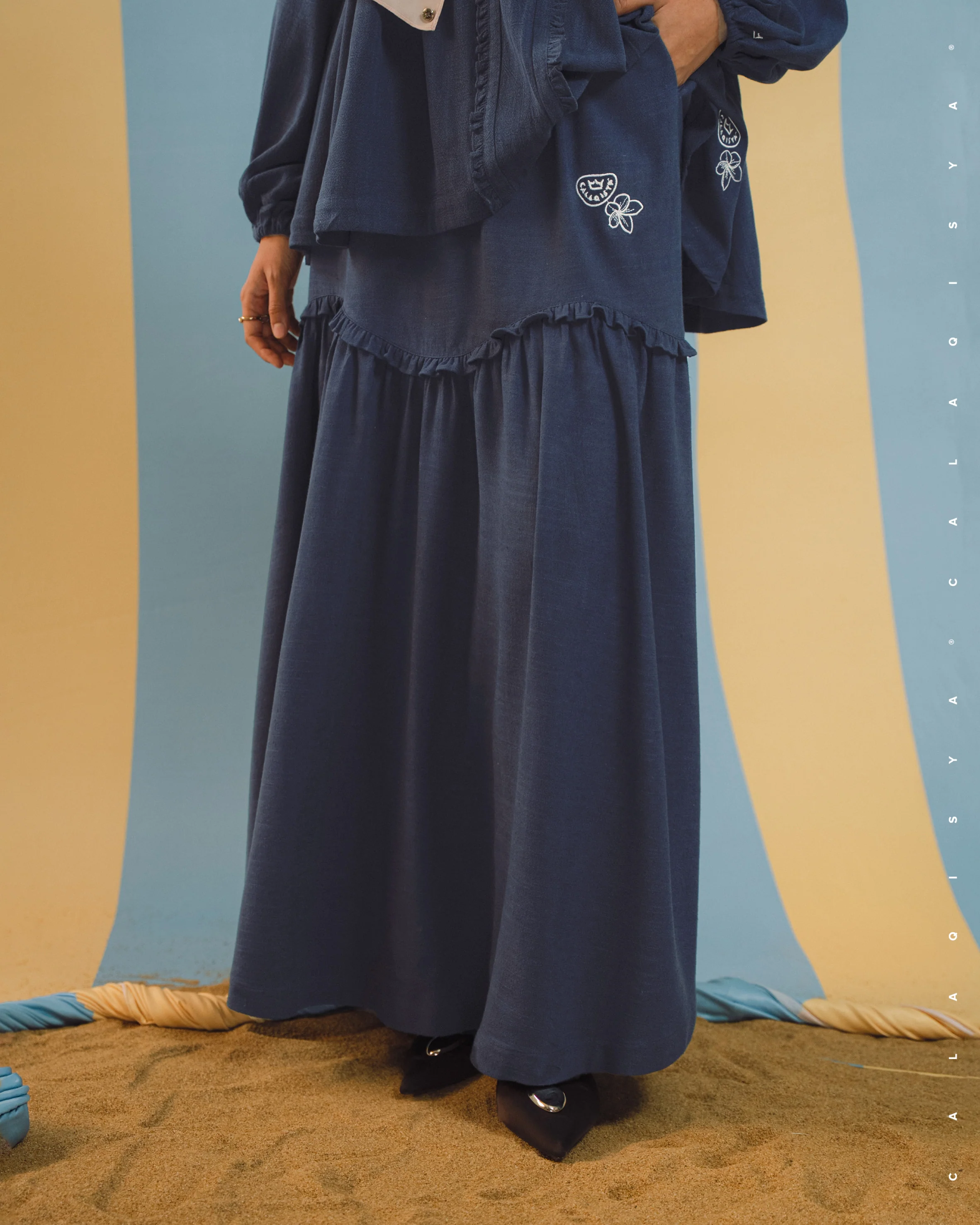 BAYU MANOR SKIRT IN PEACOAT