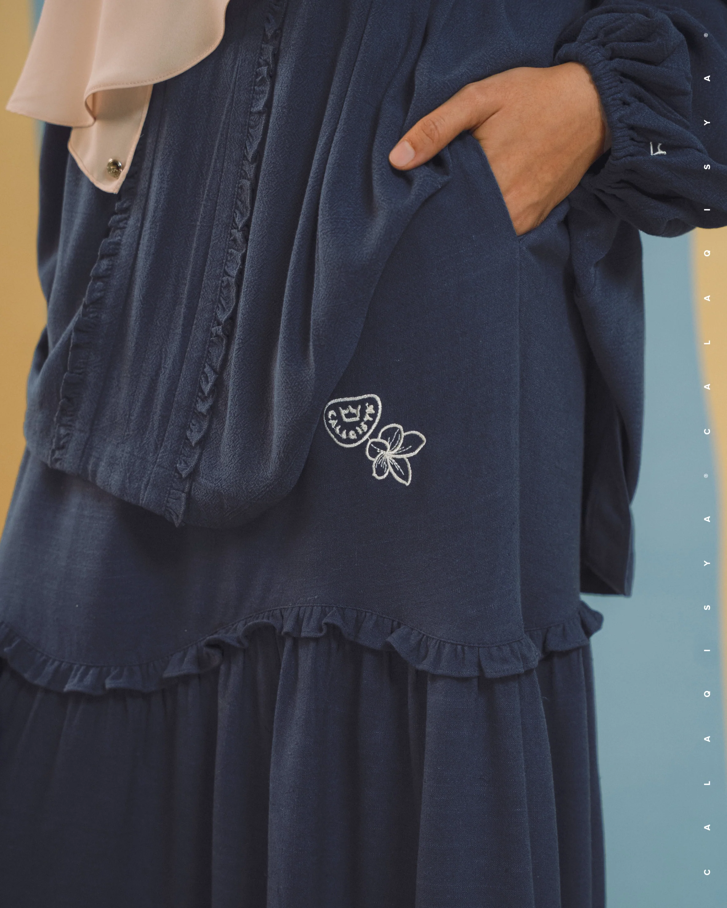 BAYU MANOR SKIRT IN PEACOAT - Image 3