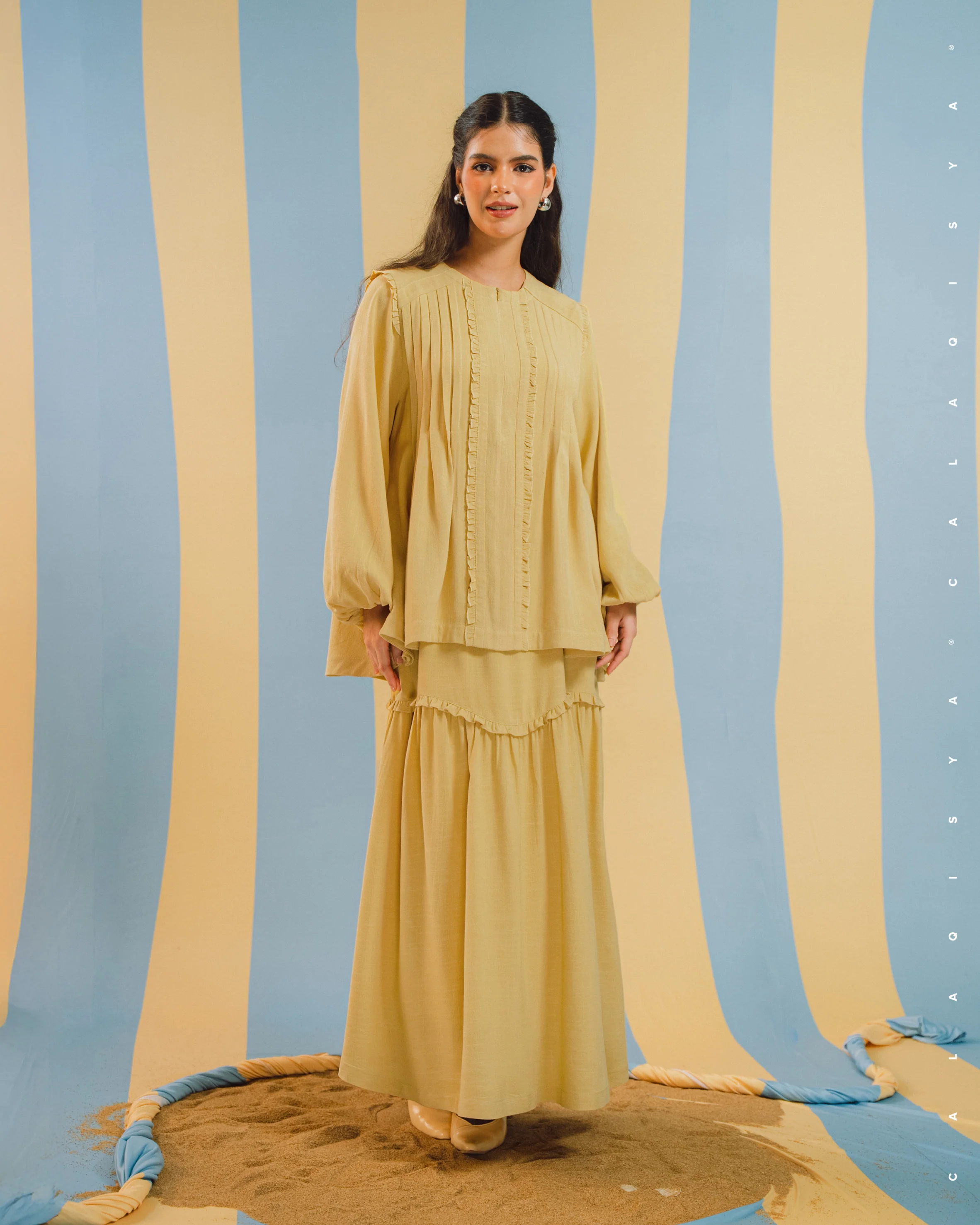 BAYU MANOR TOP IN LEMON DROP - Image 3