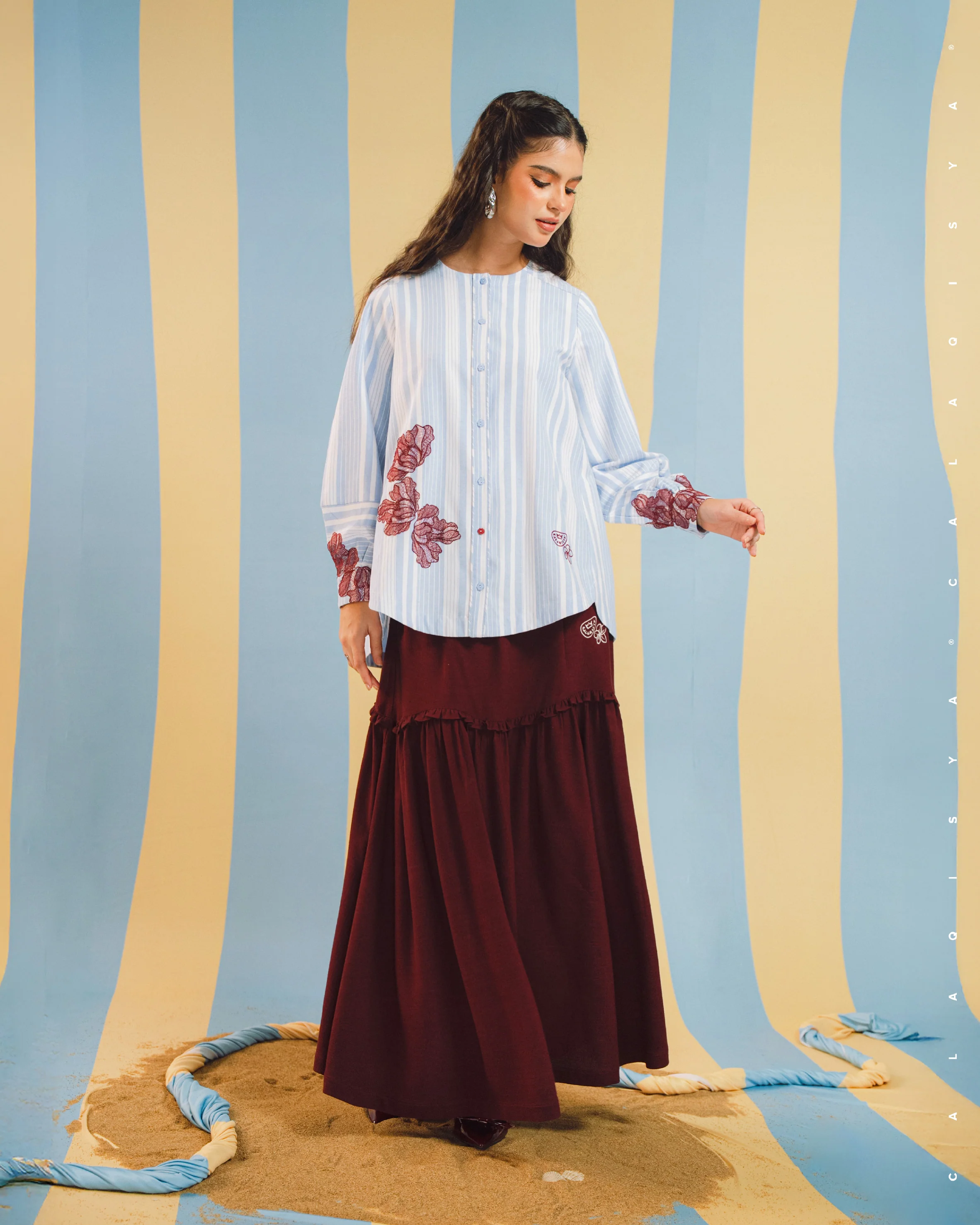 BAYU MAYA TOP IN PALE IRIS - Image 2