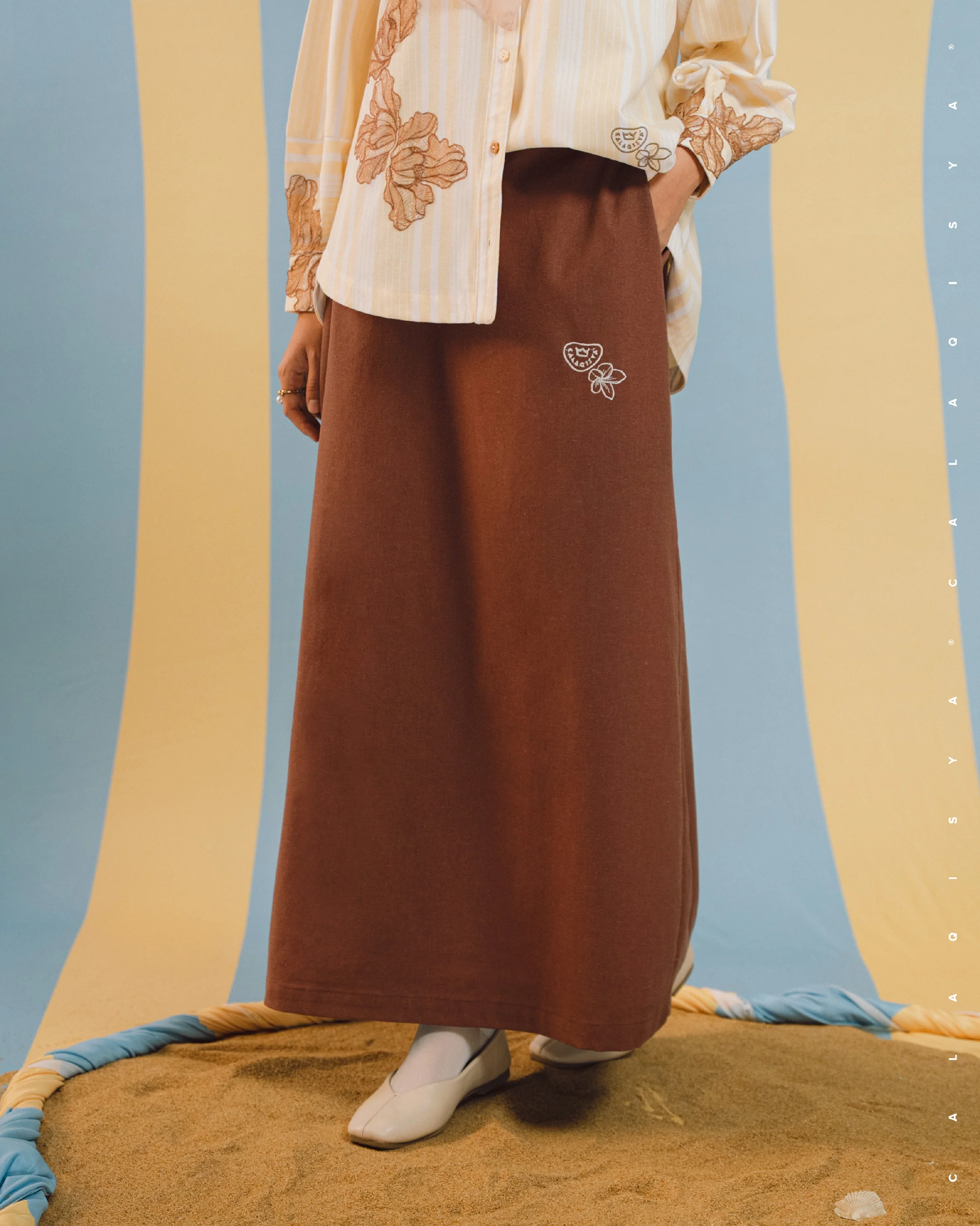 BAYU SENTUH SKIRT IN SABLE