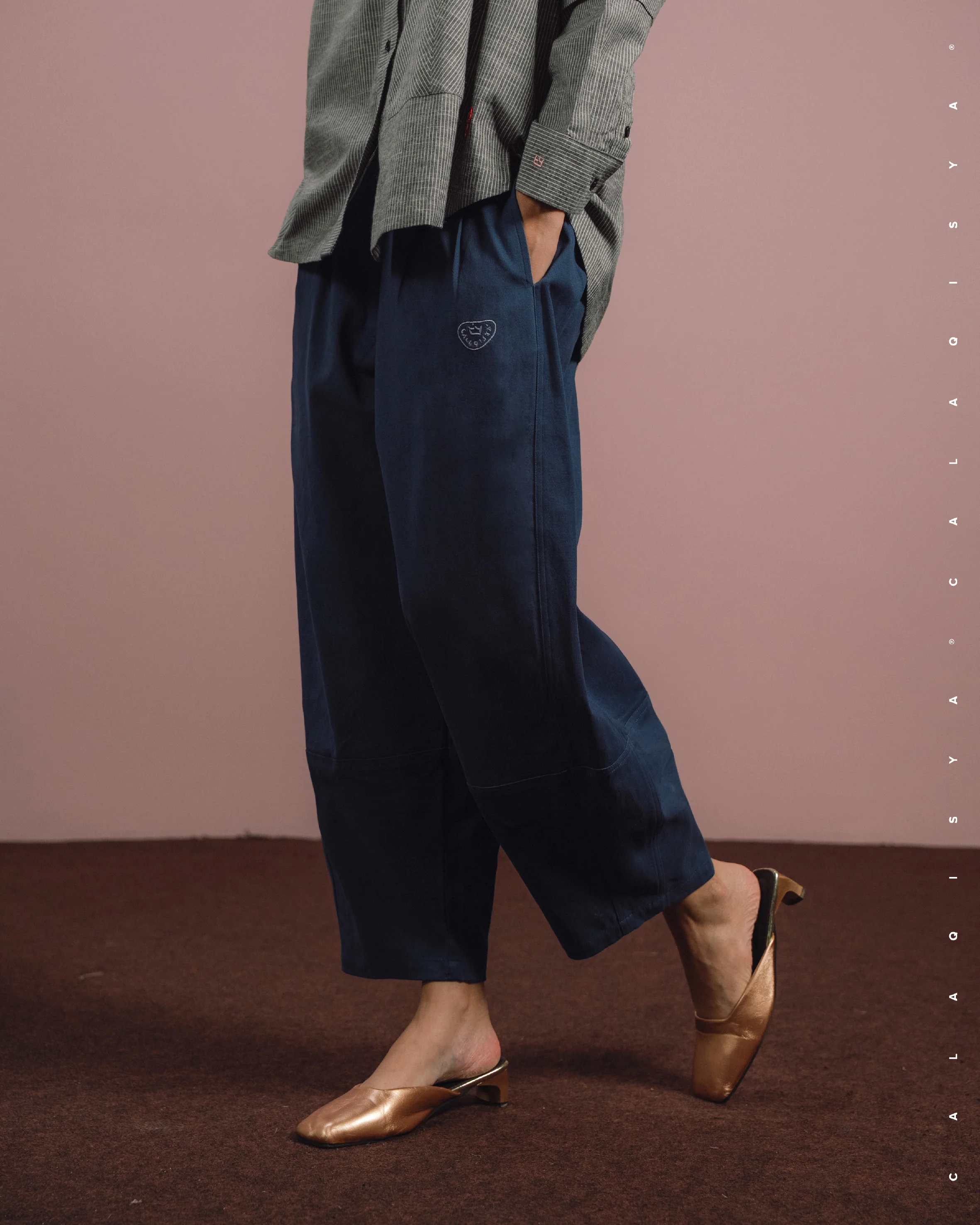 BFSCT COCOON PANTS IN MEDIEVAL BLUE