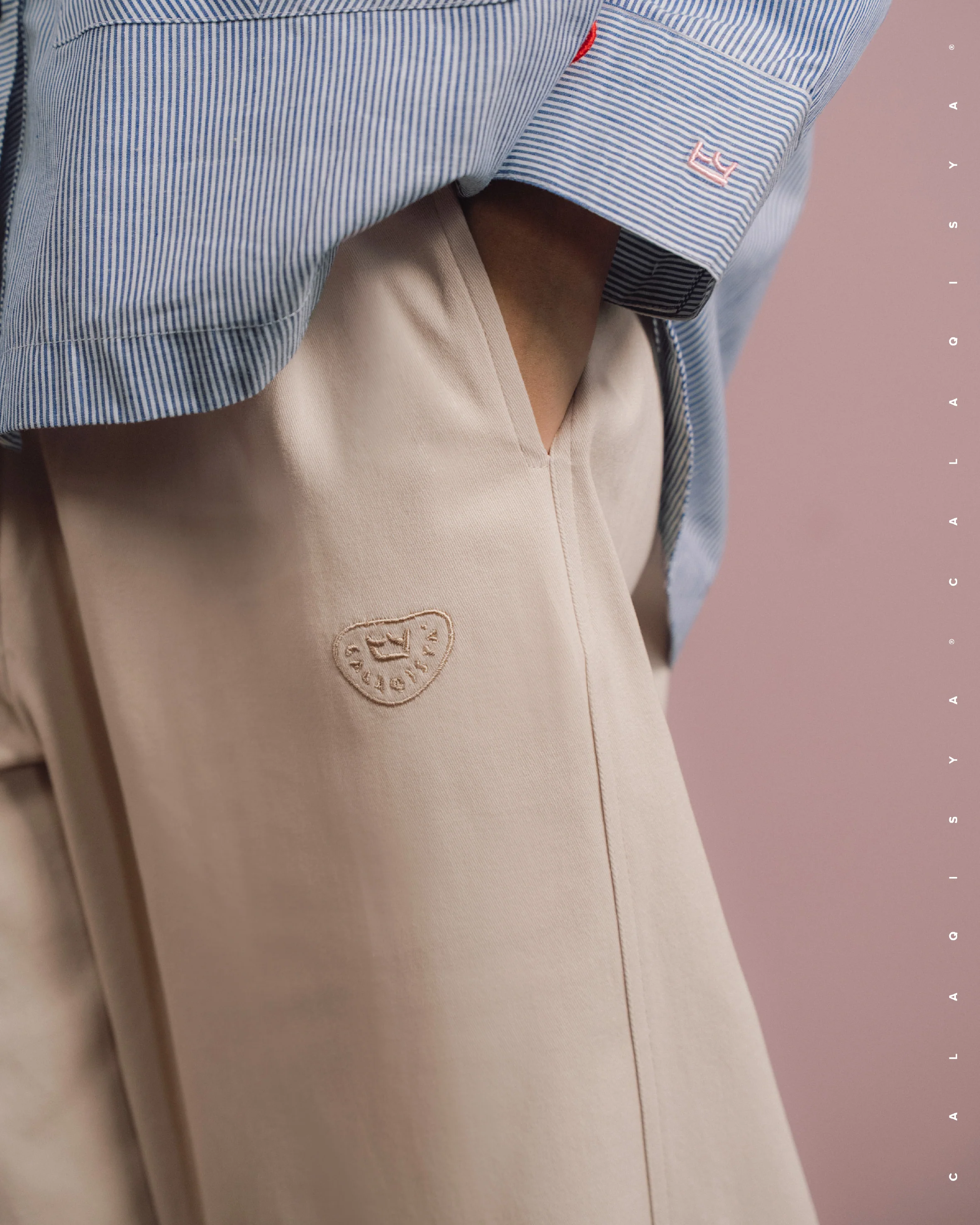 BFSCT COCOON PANTS IN WHITE SMOKE - Image 3