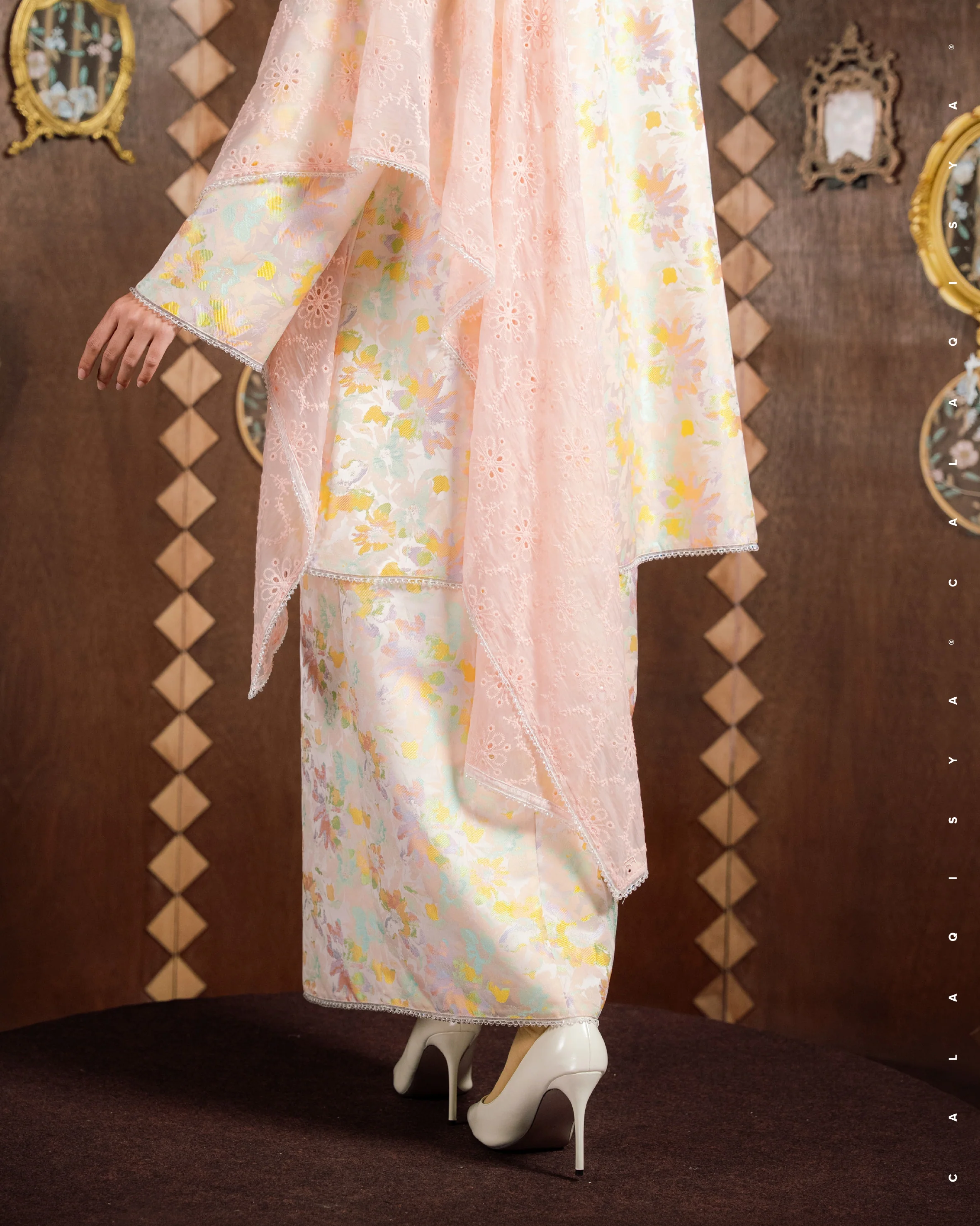 BURJ ARA IN PALE PEACH (SELENDANG INCLUDED) - Image 3