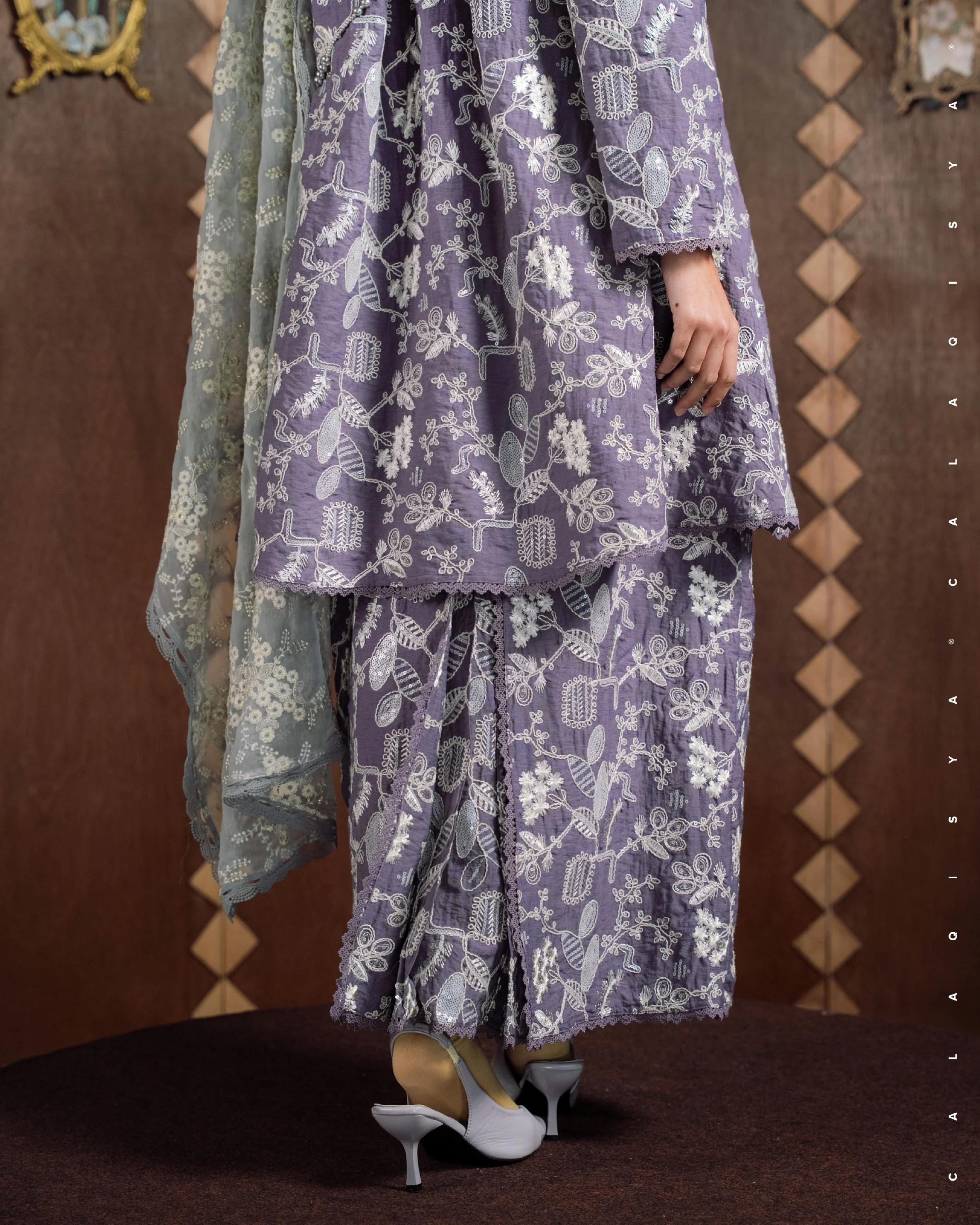 BURJ AYAA IN PURPLE GUMDROP (SELENDANG INCLUDED) - Image 2