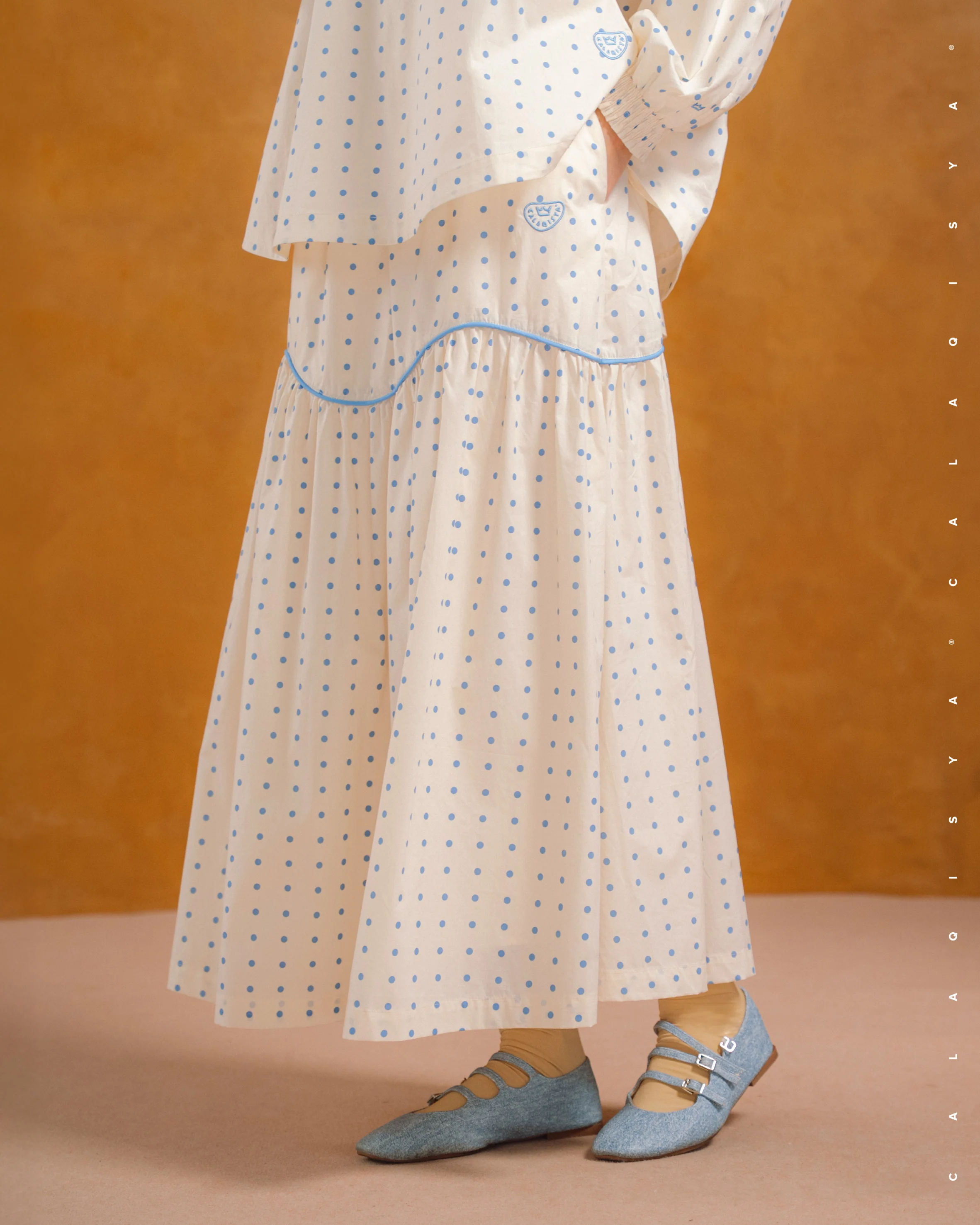 CAILY POLKA SKIRT IN A01