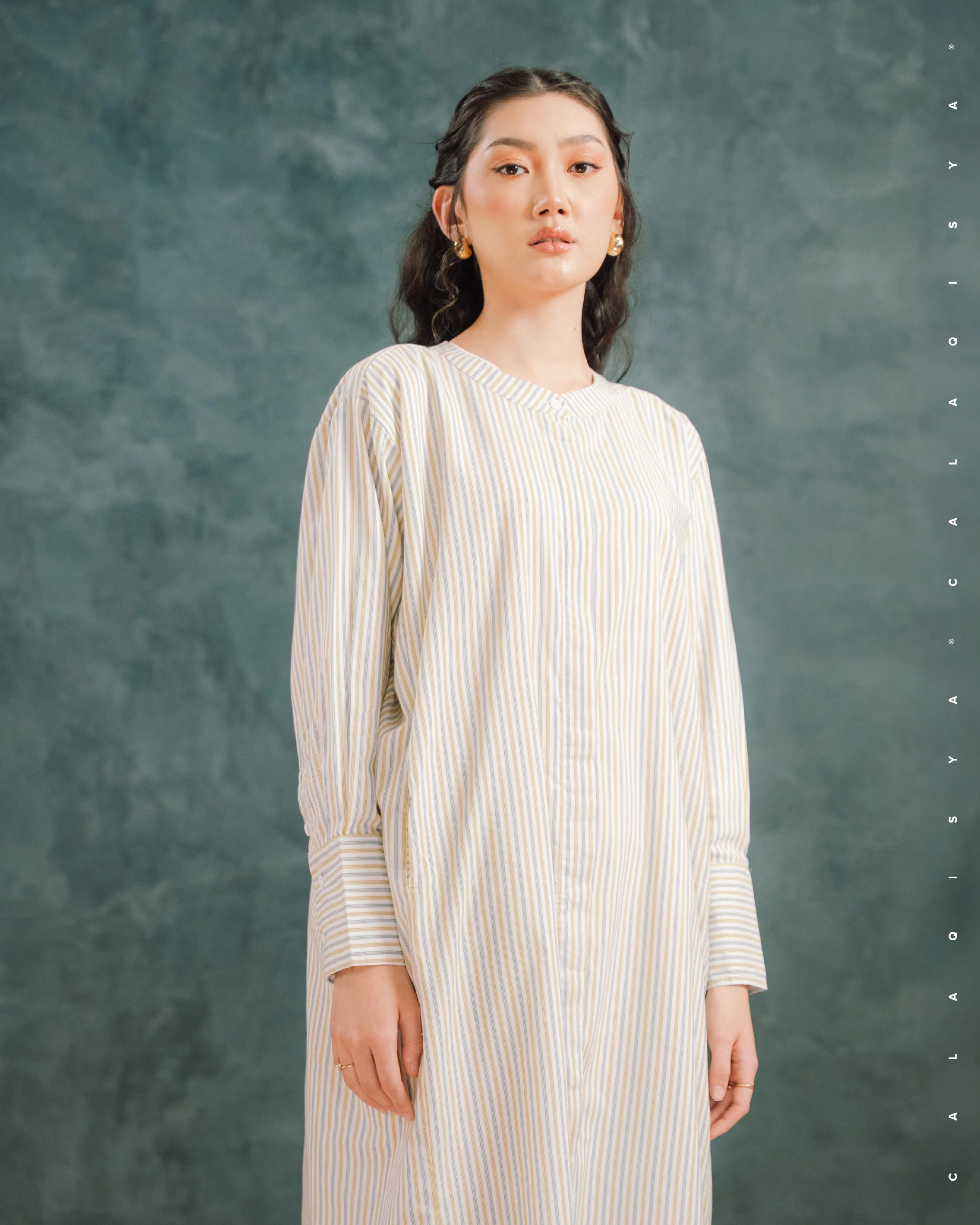 CITRUS STRIPE DRESS 2.0 IN CA01 (FULLY LINED) - Image 4