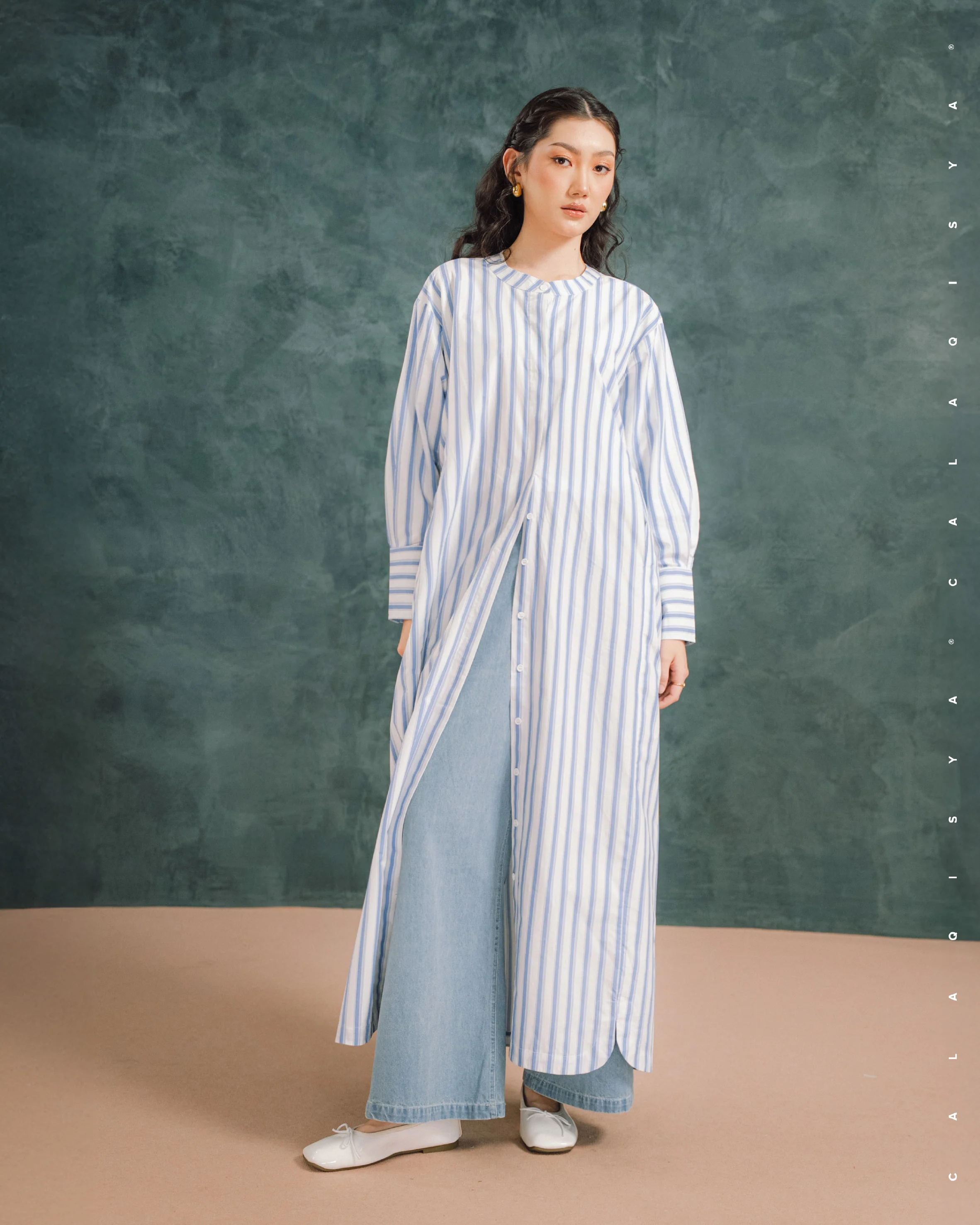 CITRUS STRIPE DRESS 2.0 IN CA02 (FULLY LINED) - Image 3