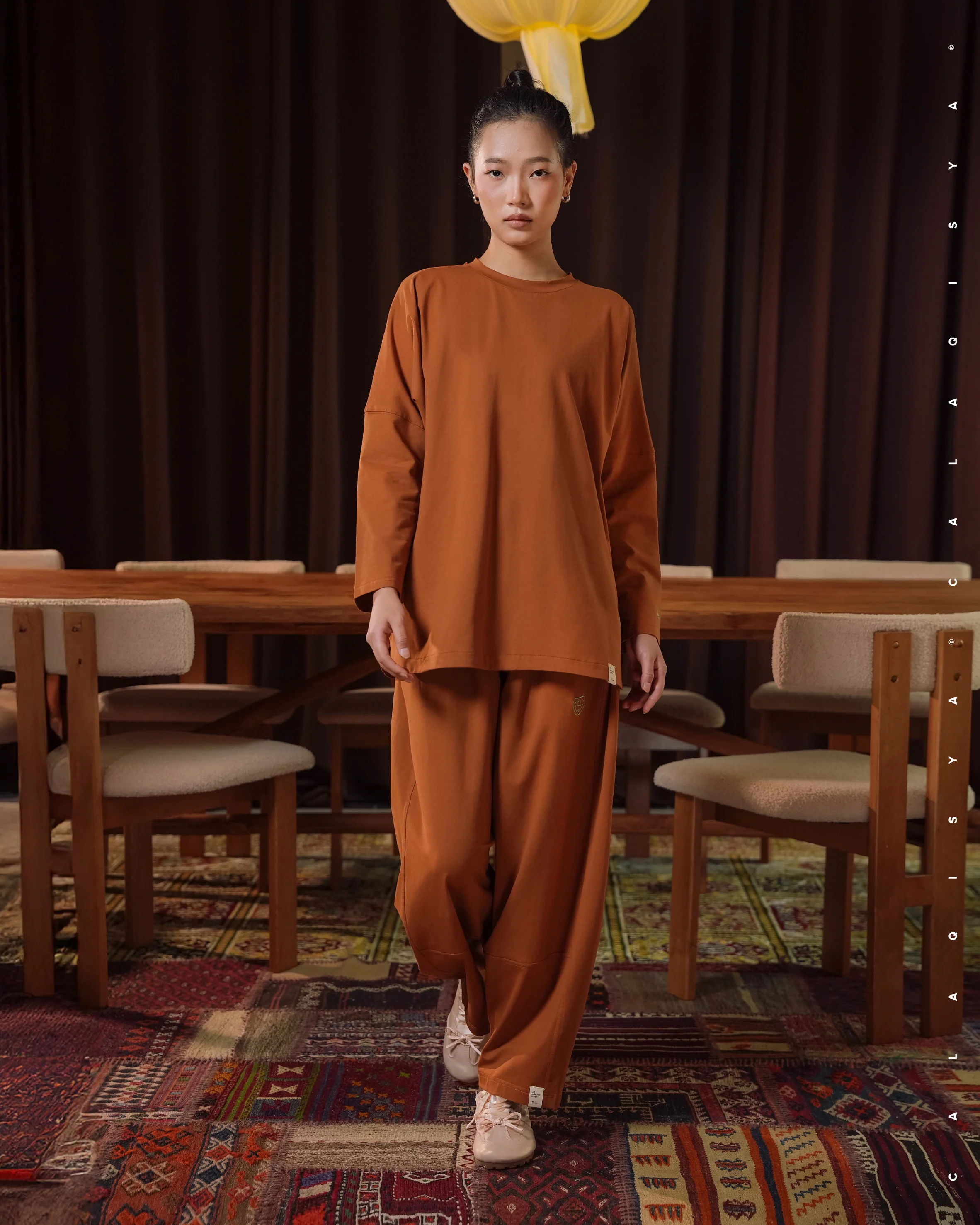 CLOUD COCOON PANTS IN MOCHA BISQUE - Image 2