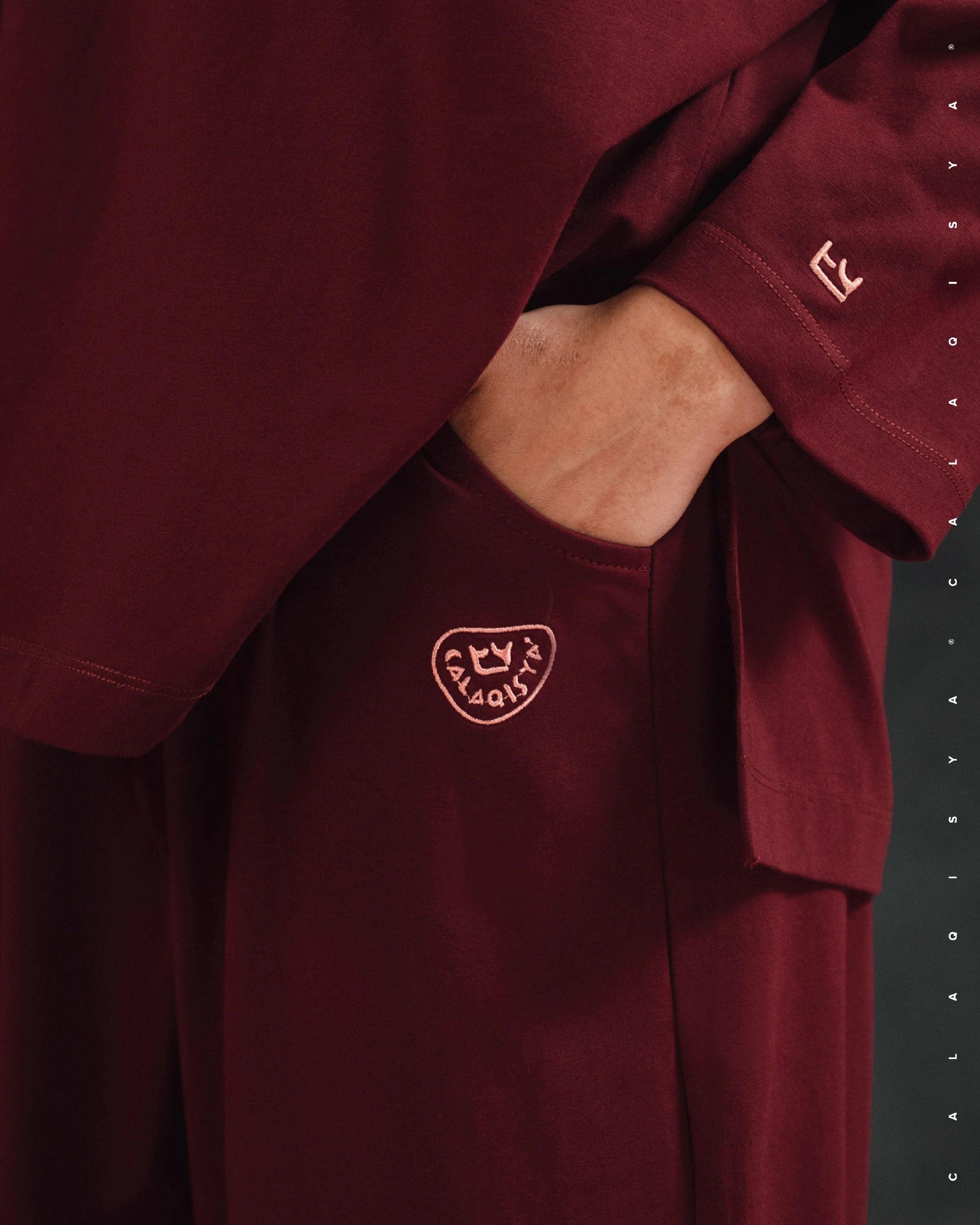 CLOUD STRAIGHT PANTS IN TAWNY PORT - Image 3