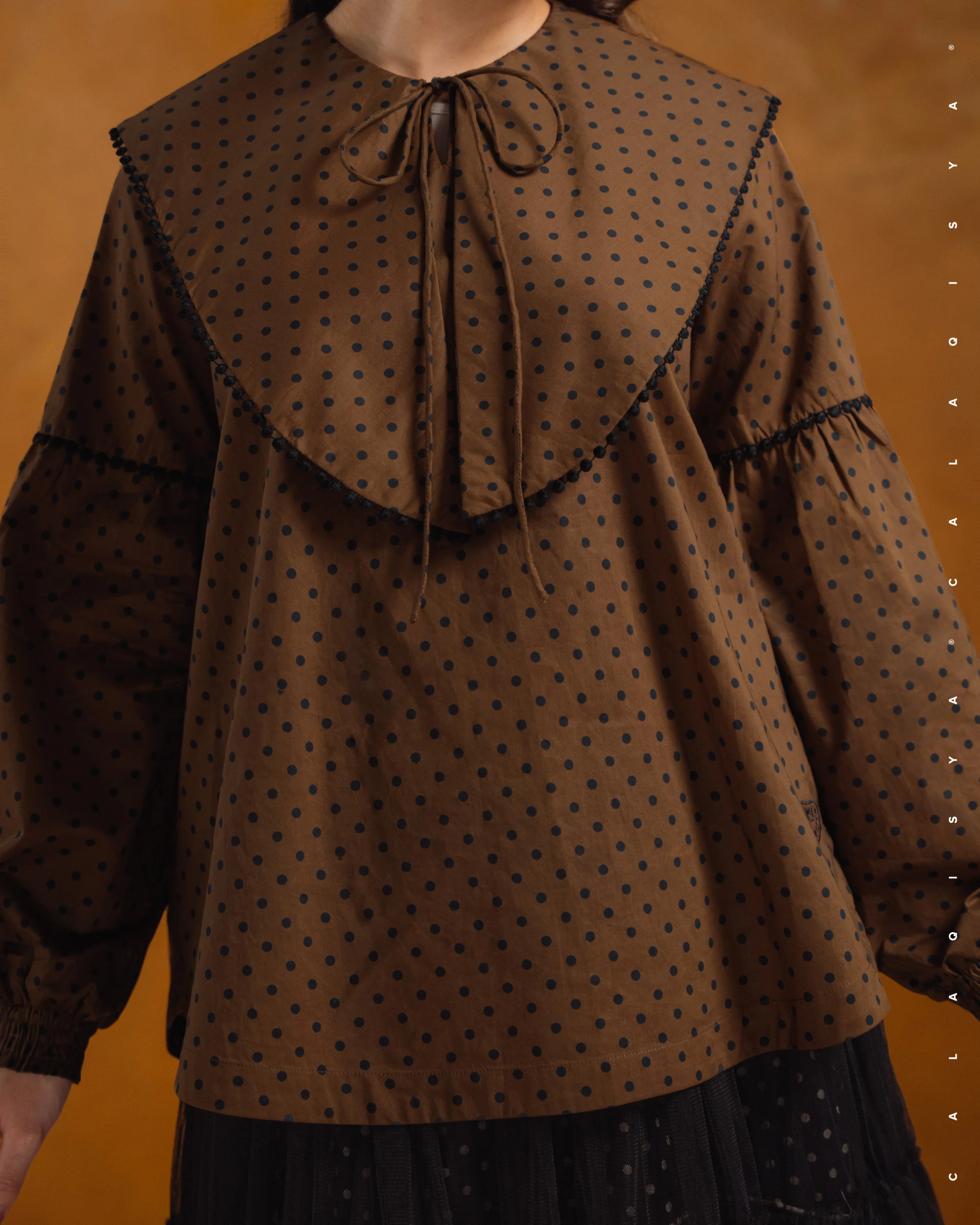 COLLAR POLKA TOP IN B03