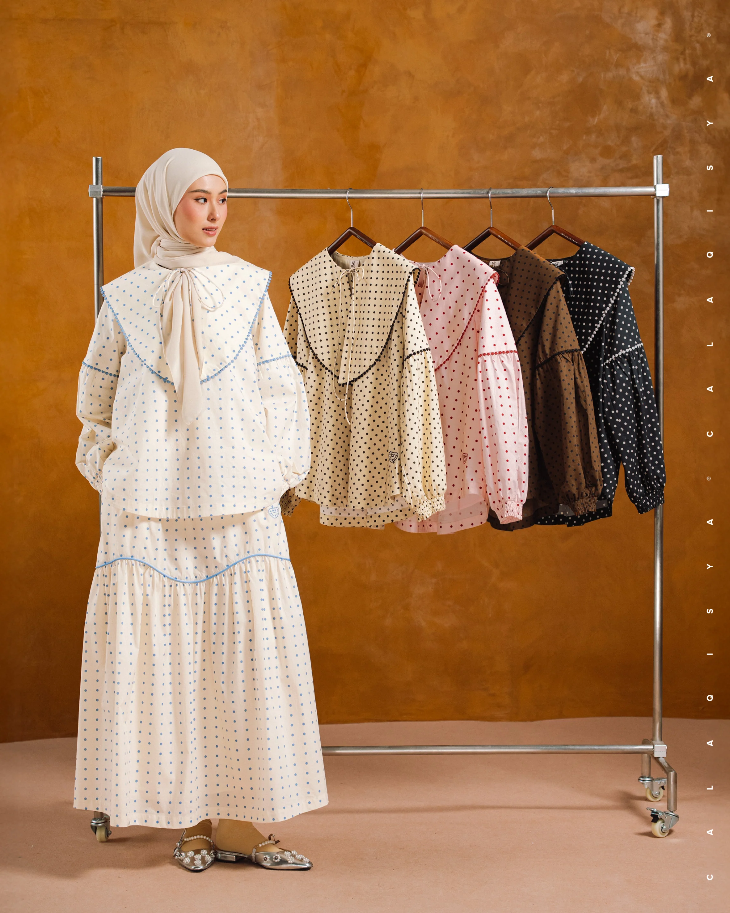 COLLAR POLKA TOP IN B03 - Image 4