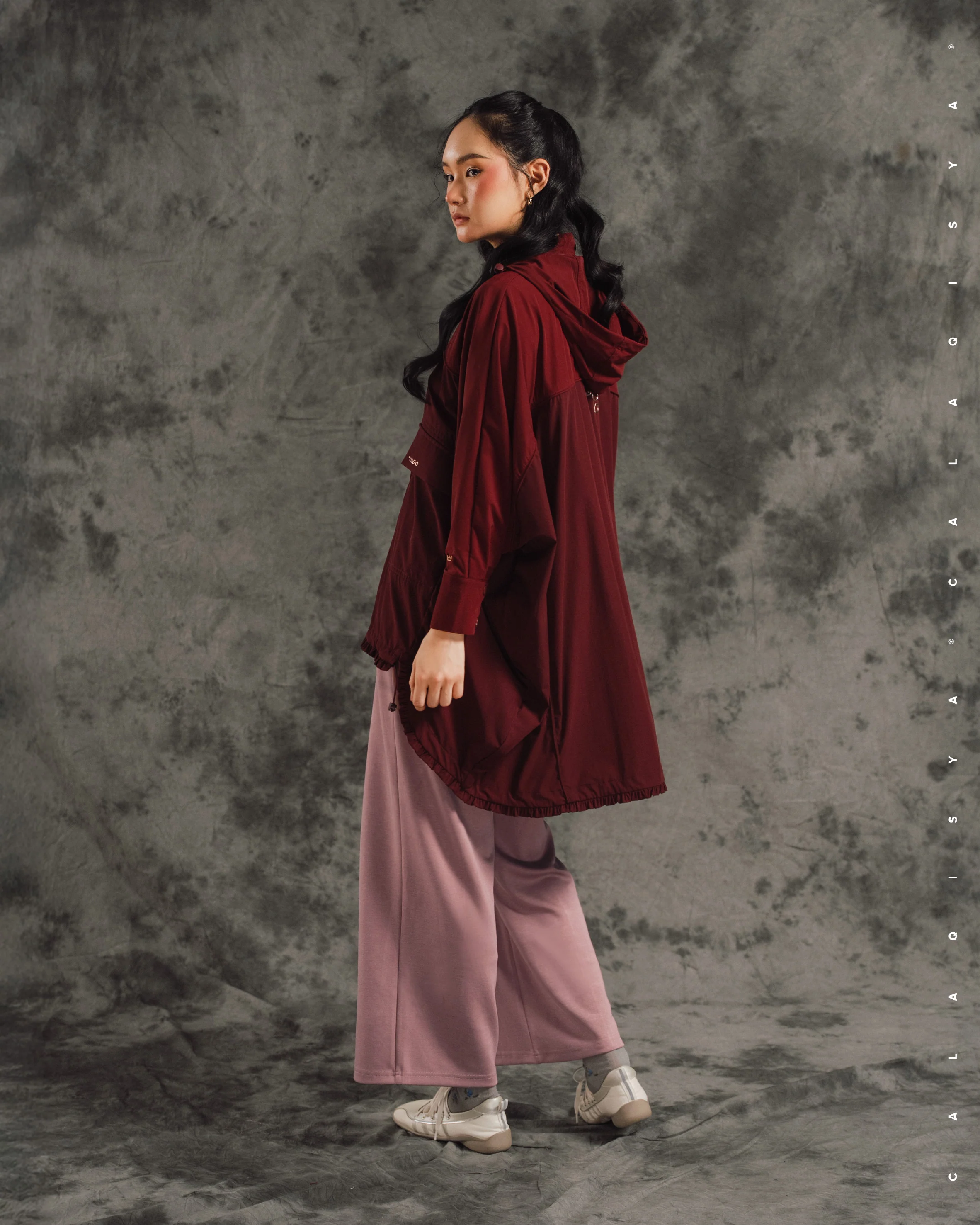 CQ GO MIST PONCHO PARKA IN PORT ROYALE - Image 3