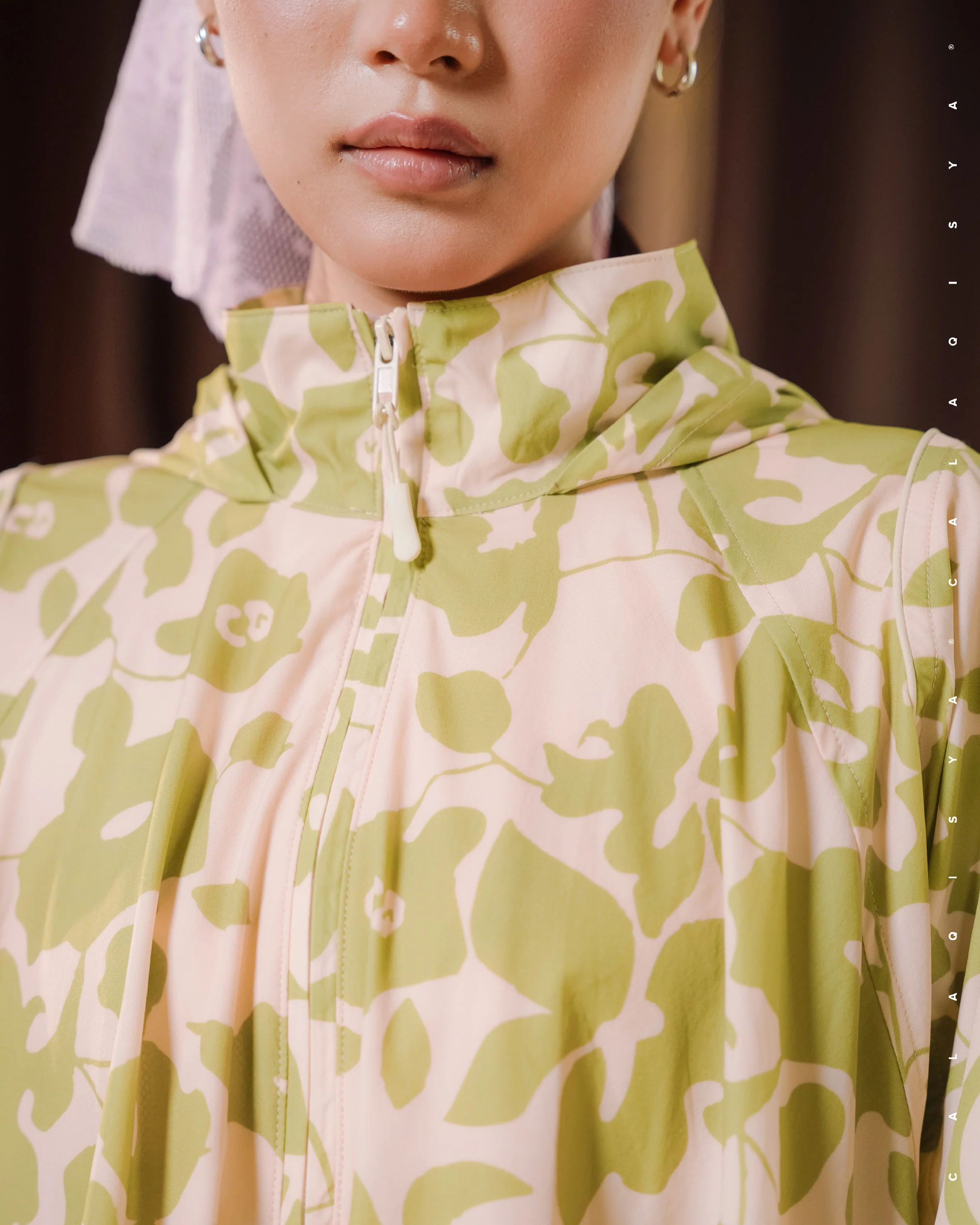 CQ GO QUINN PRINTED PARKA IN FERN - Image 3