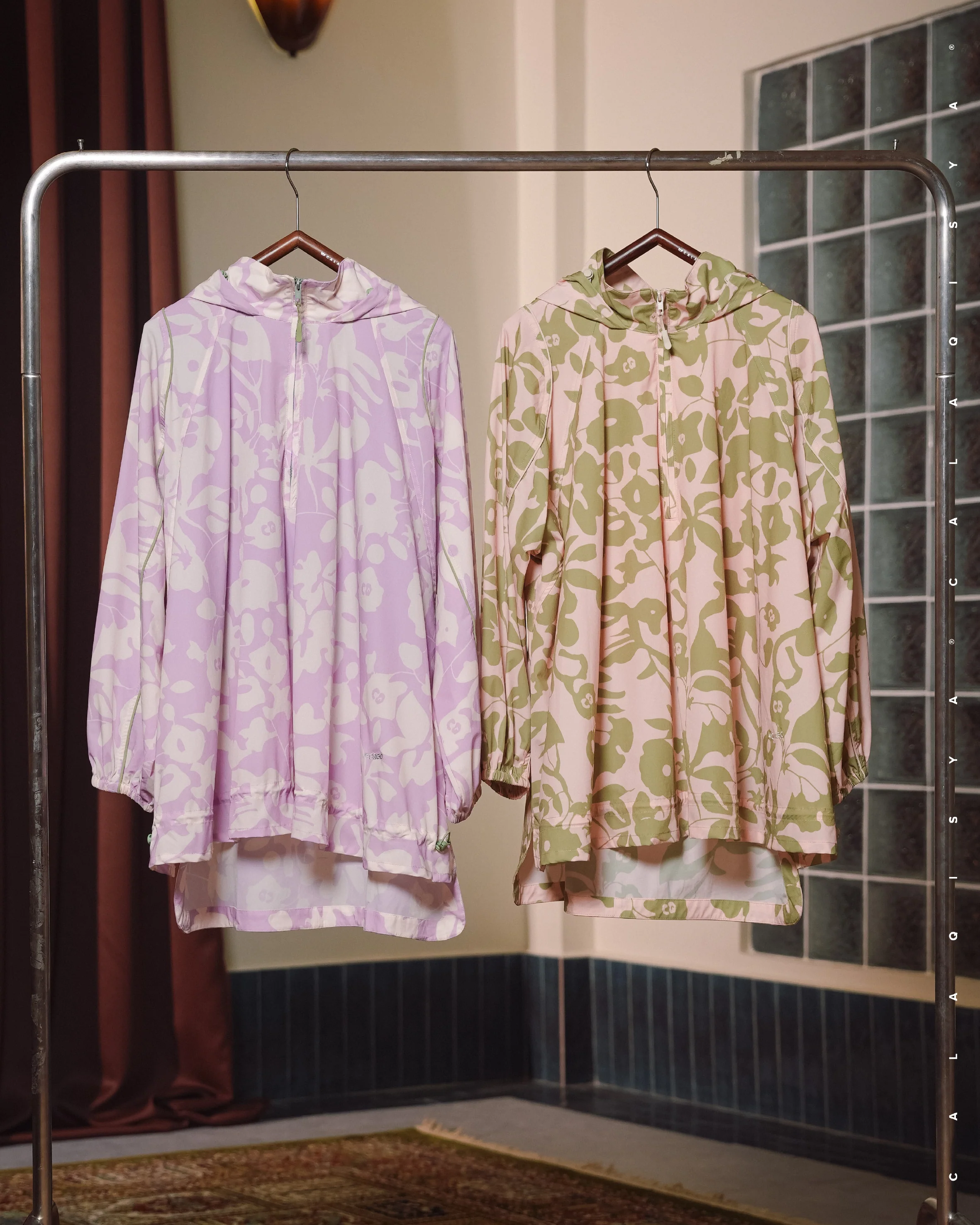 CQ GO QUINN PRINTED PARKA IN FERN - Image 5