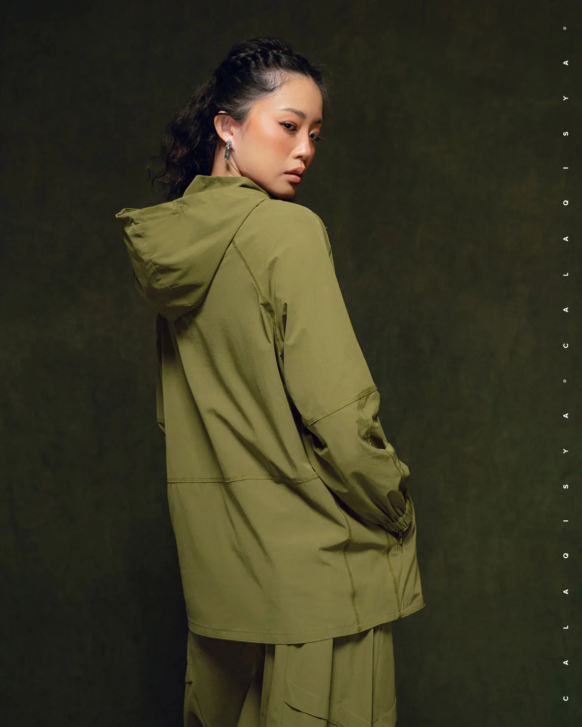 CQ GO : SHOOT WINDBREAKER IN GREEN MOSS - Image 2