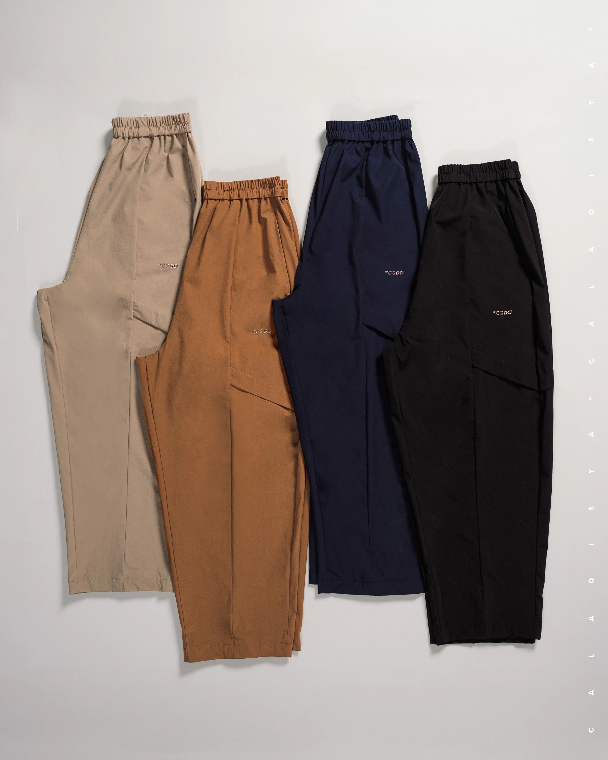 CQ GO : WALK TAPERED PANTS IN MOCHA BISQUE - Image 4