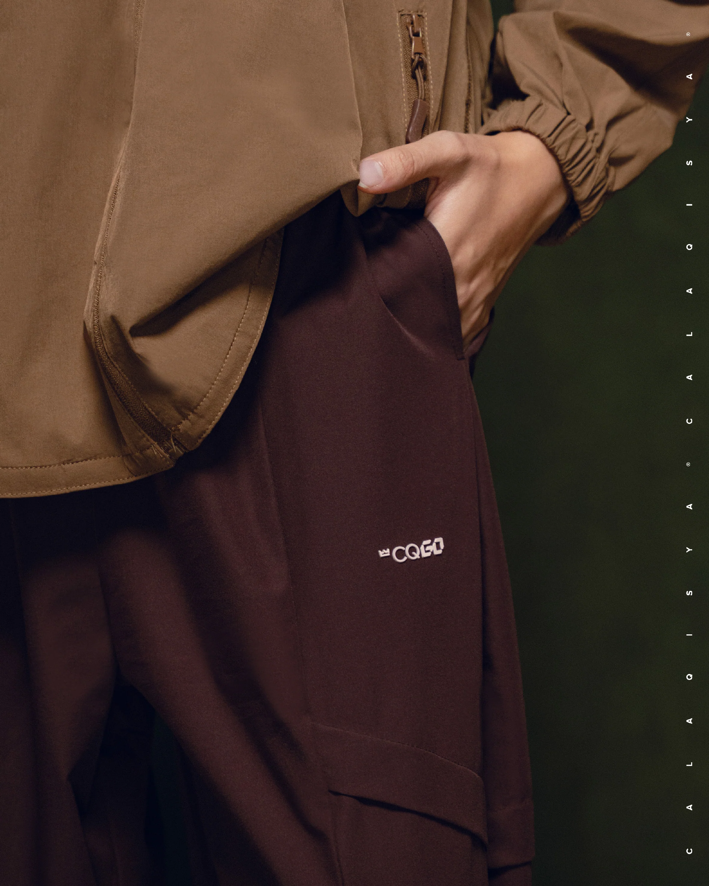 CQ GO WALK TAPERED PANTS IN FUDGE - Image 3