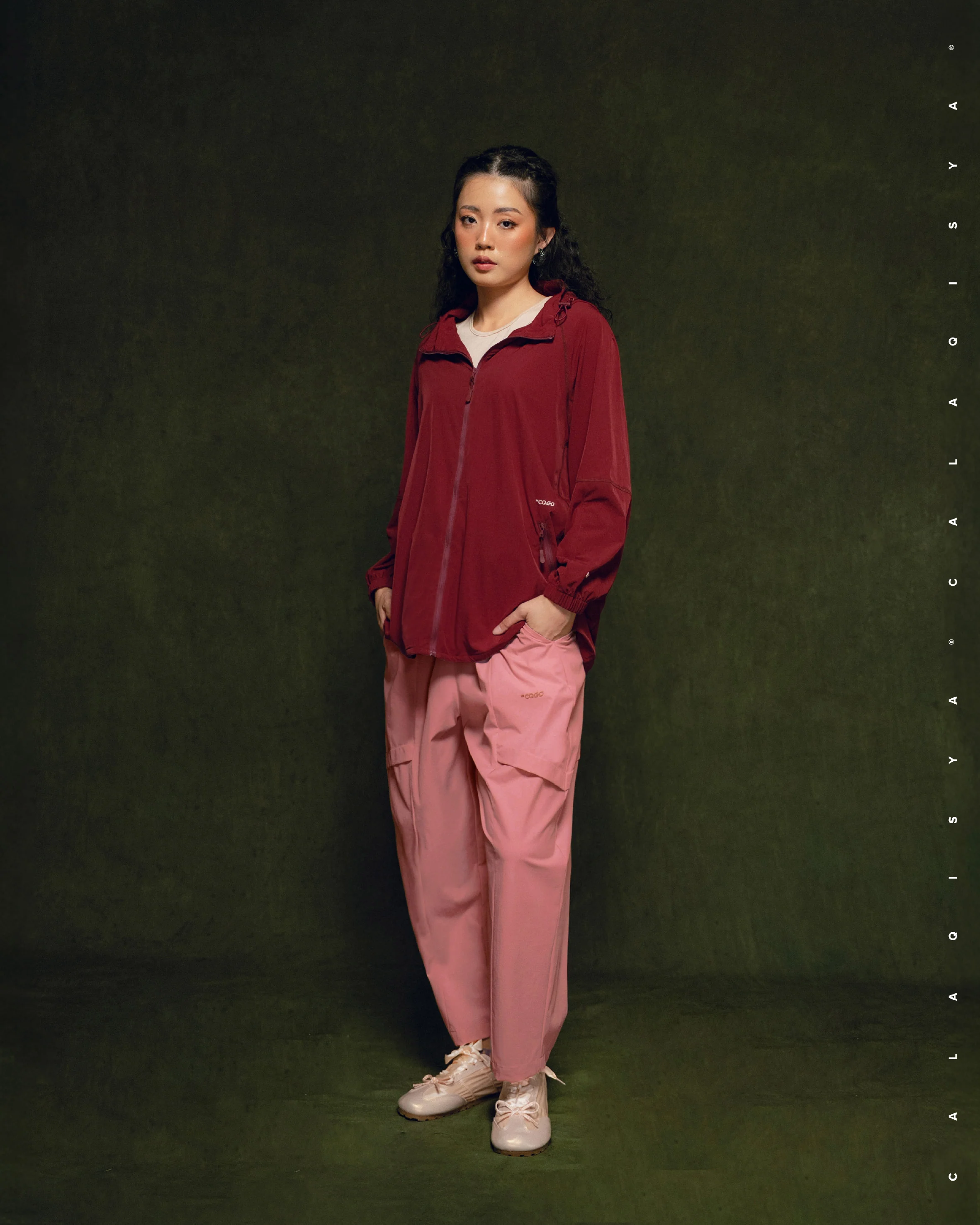 CQ GO WALK TAPERED PANTS IN TEA ROSE - Image 2