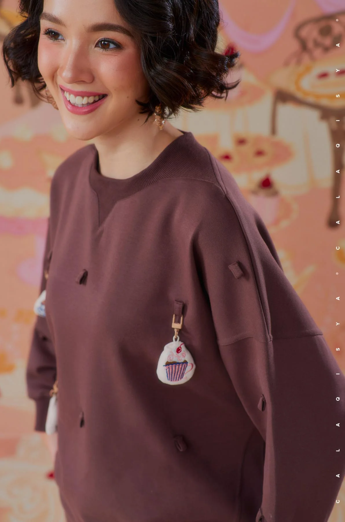 CQ TURN 14 DDAY SWEATSHIRT IN HUCKLEBERRY - Image 3