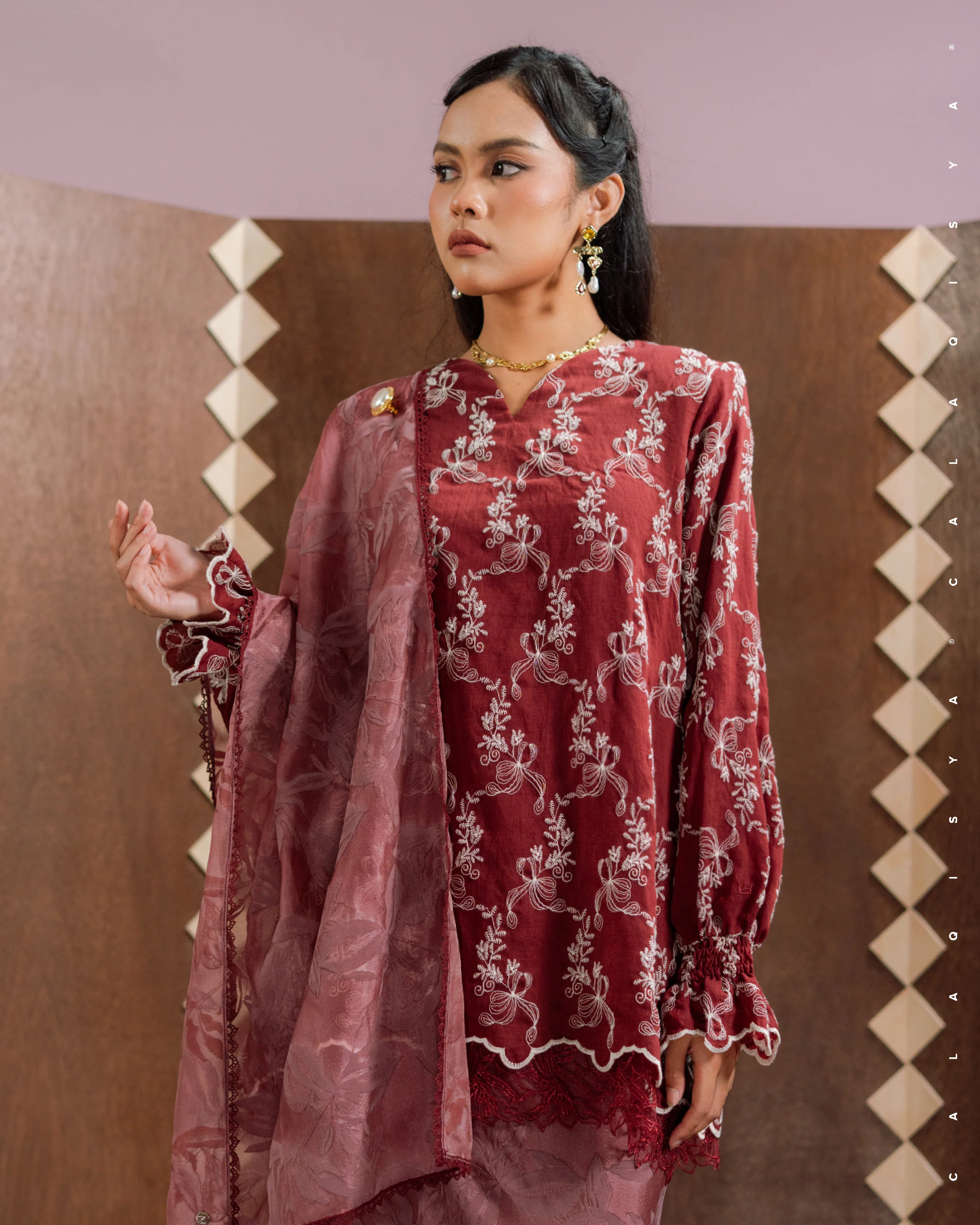 DIIRA IN BURNT RUSSET (SELENDANG INCLUDED) - Image 3