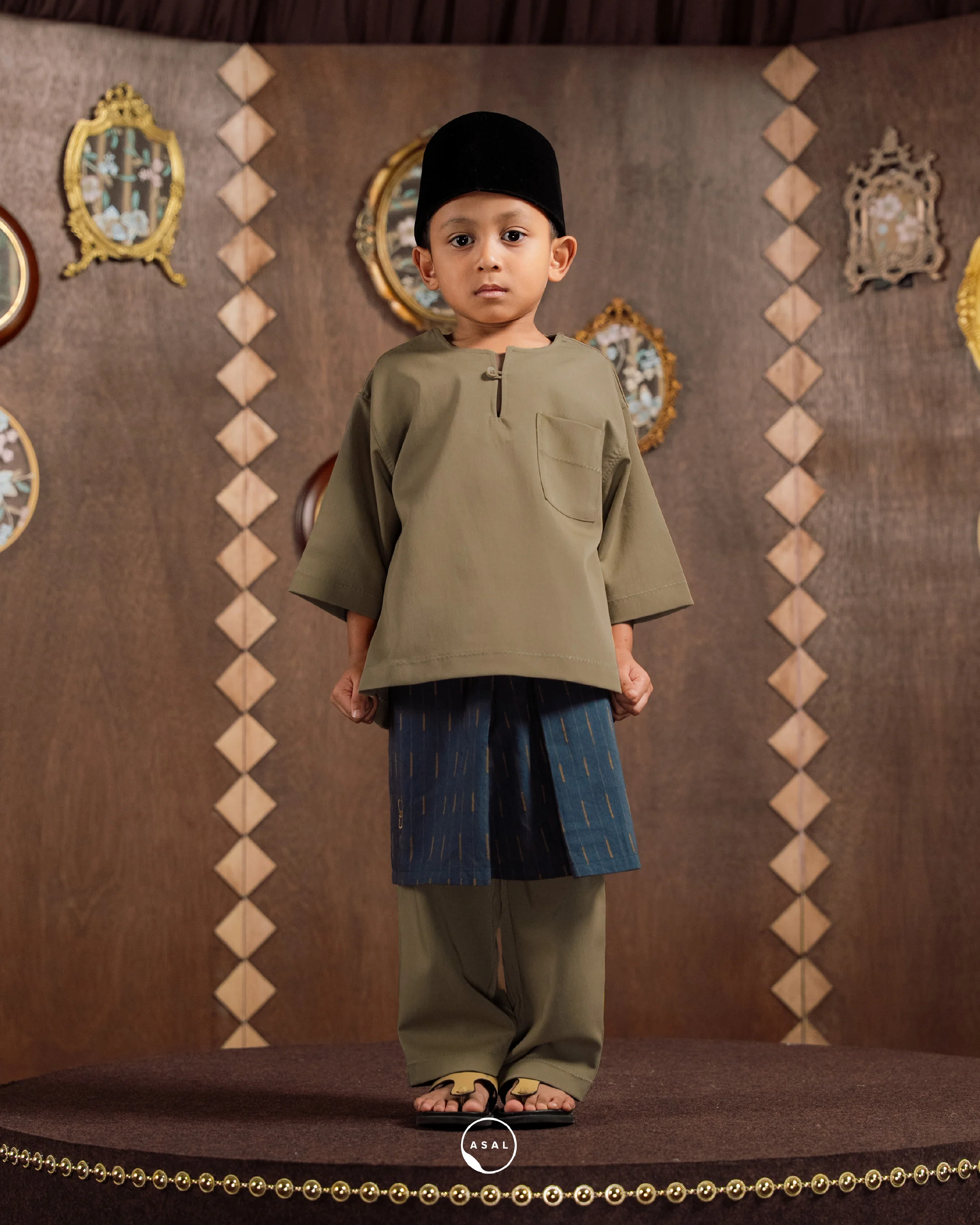 HAKAN STRIPE KIDS (SAMPING) IN GRAPHITE - Image 2