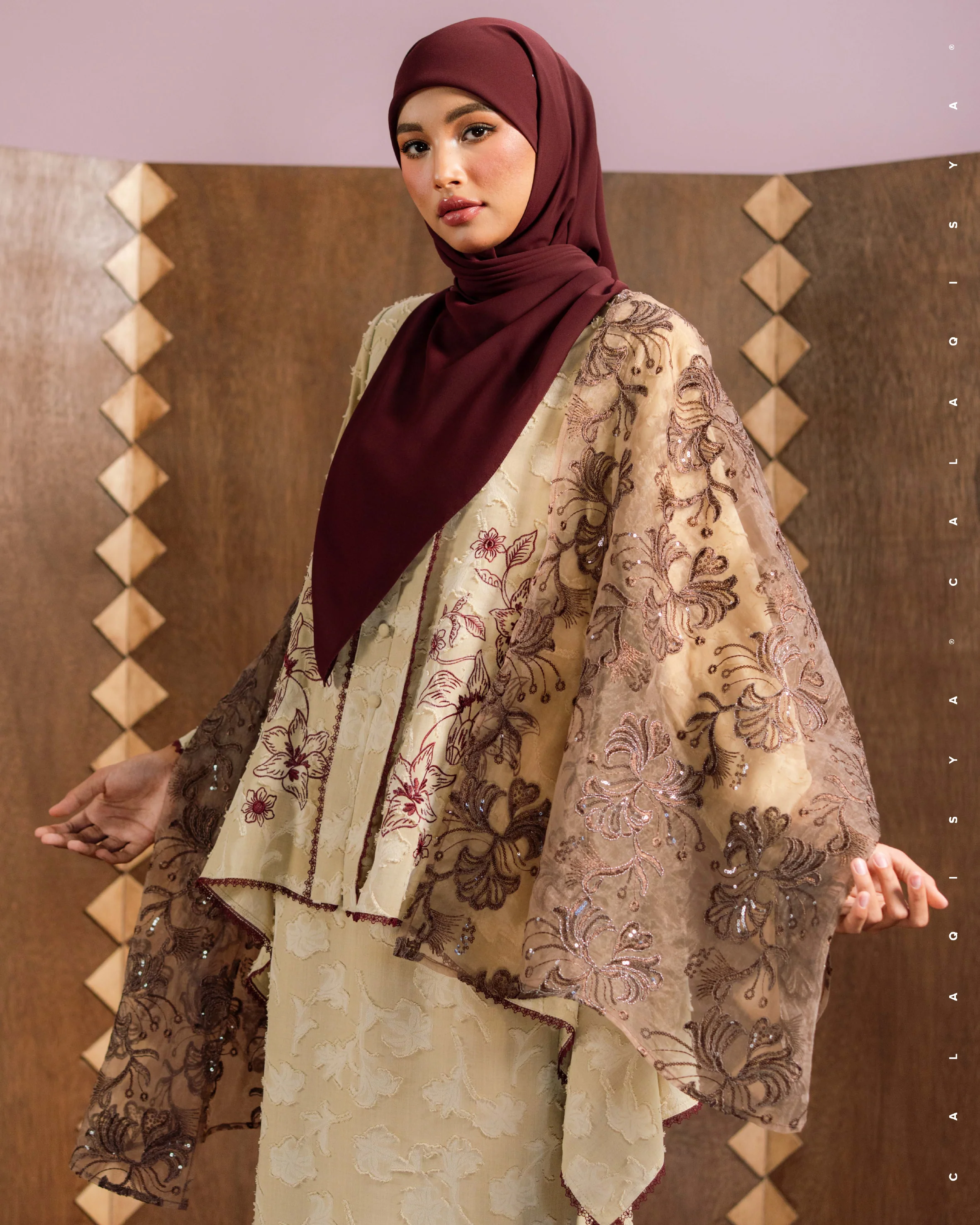 IVY SELENDANG IN BROWN STONE - Image 3