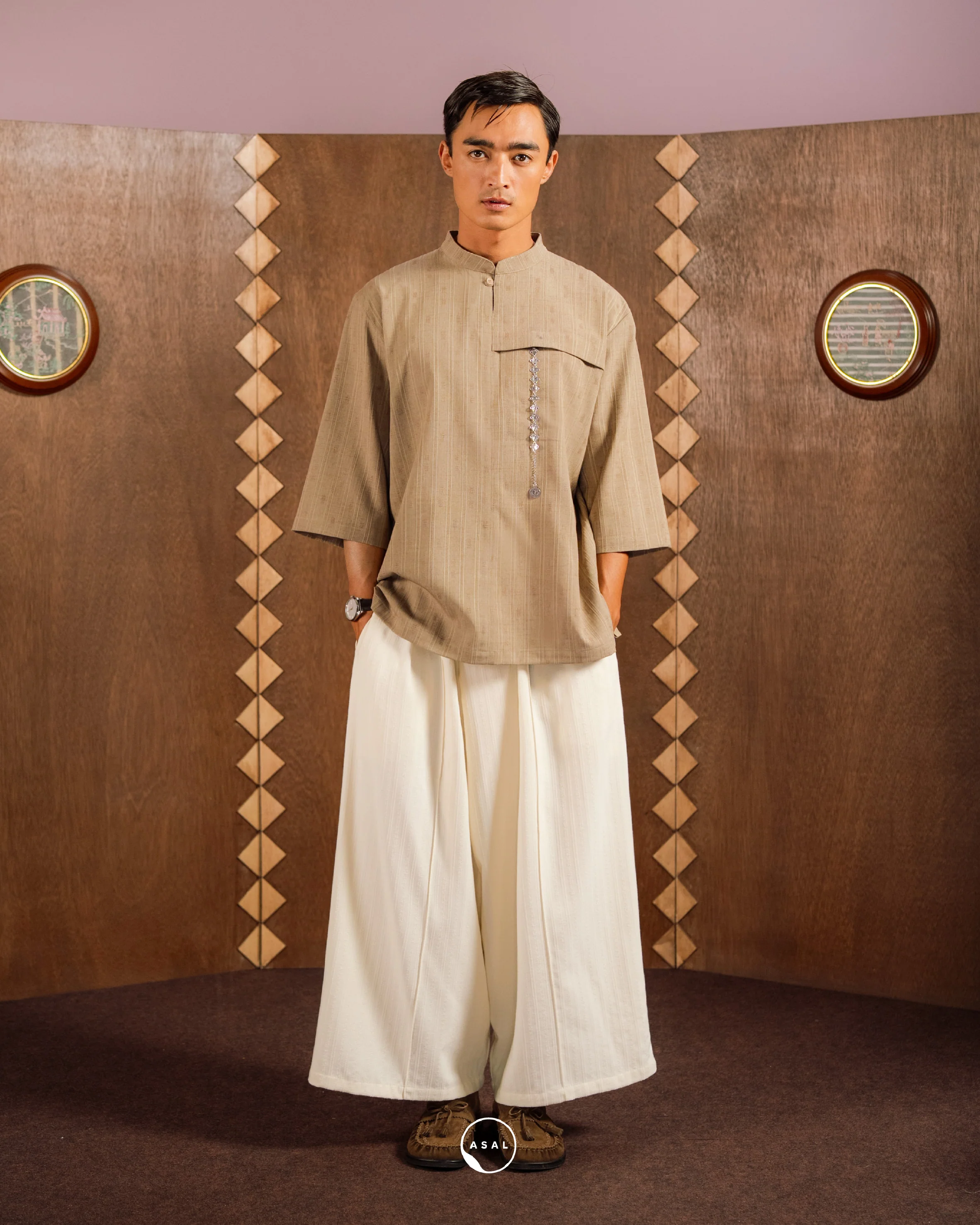 YASA KURTA IN DUNE - Image 3
