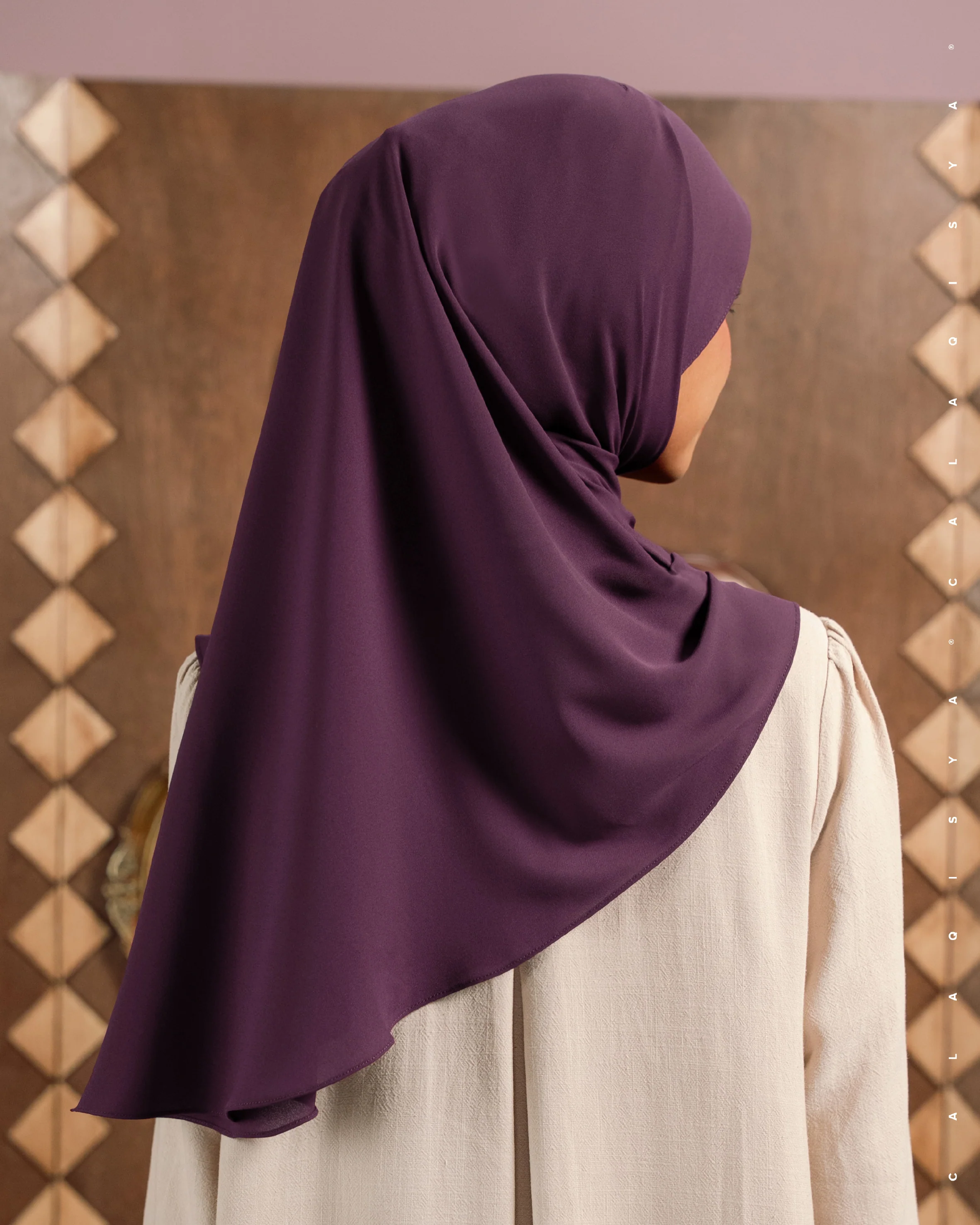 DANIAH CURVE UNDERCHIN IN DARK PURPLE - Image 2