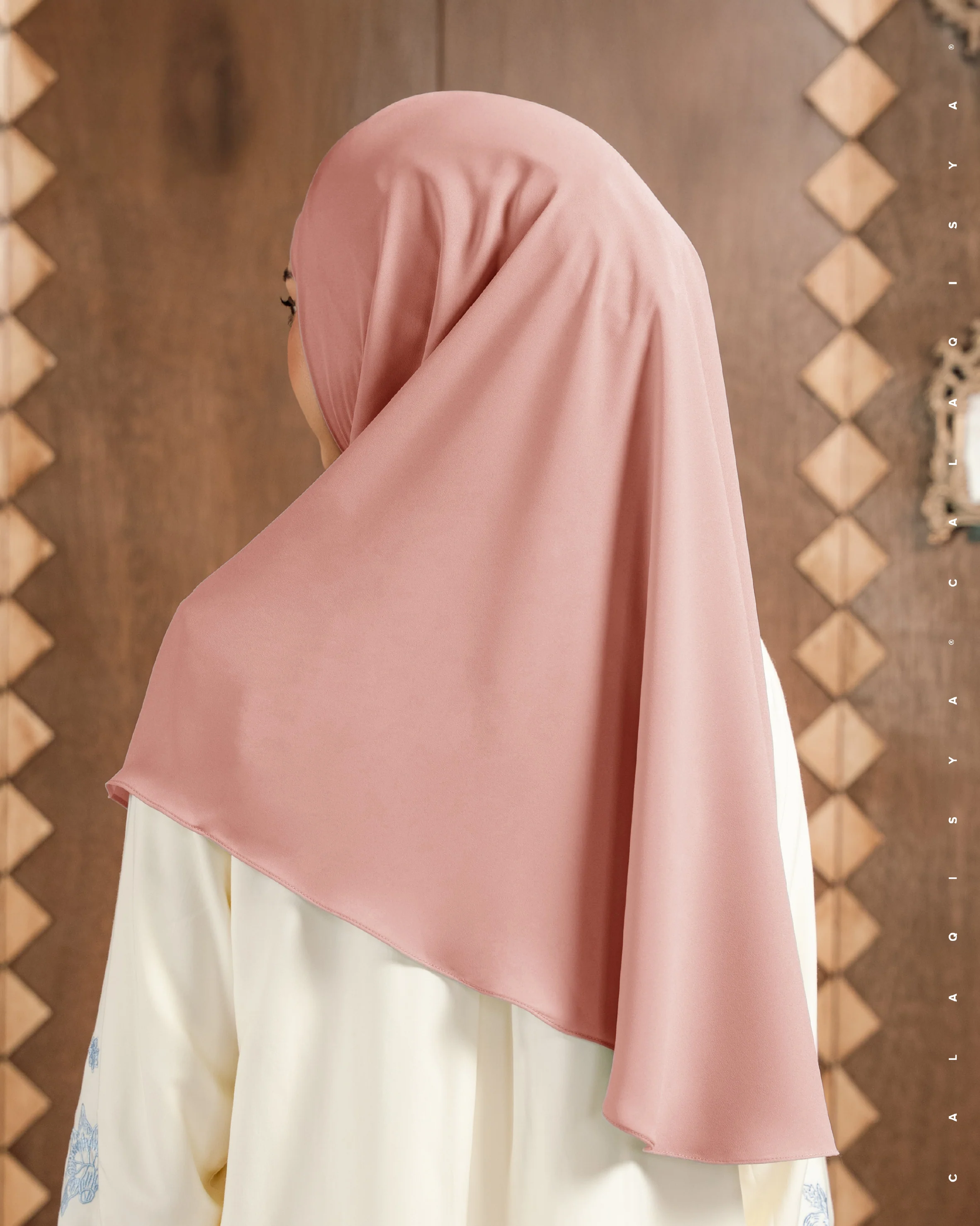 DANIAH TIE BACK UNDERCHIN IN BRICK DUST - Image 2