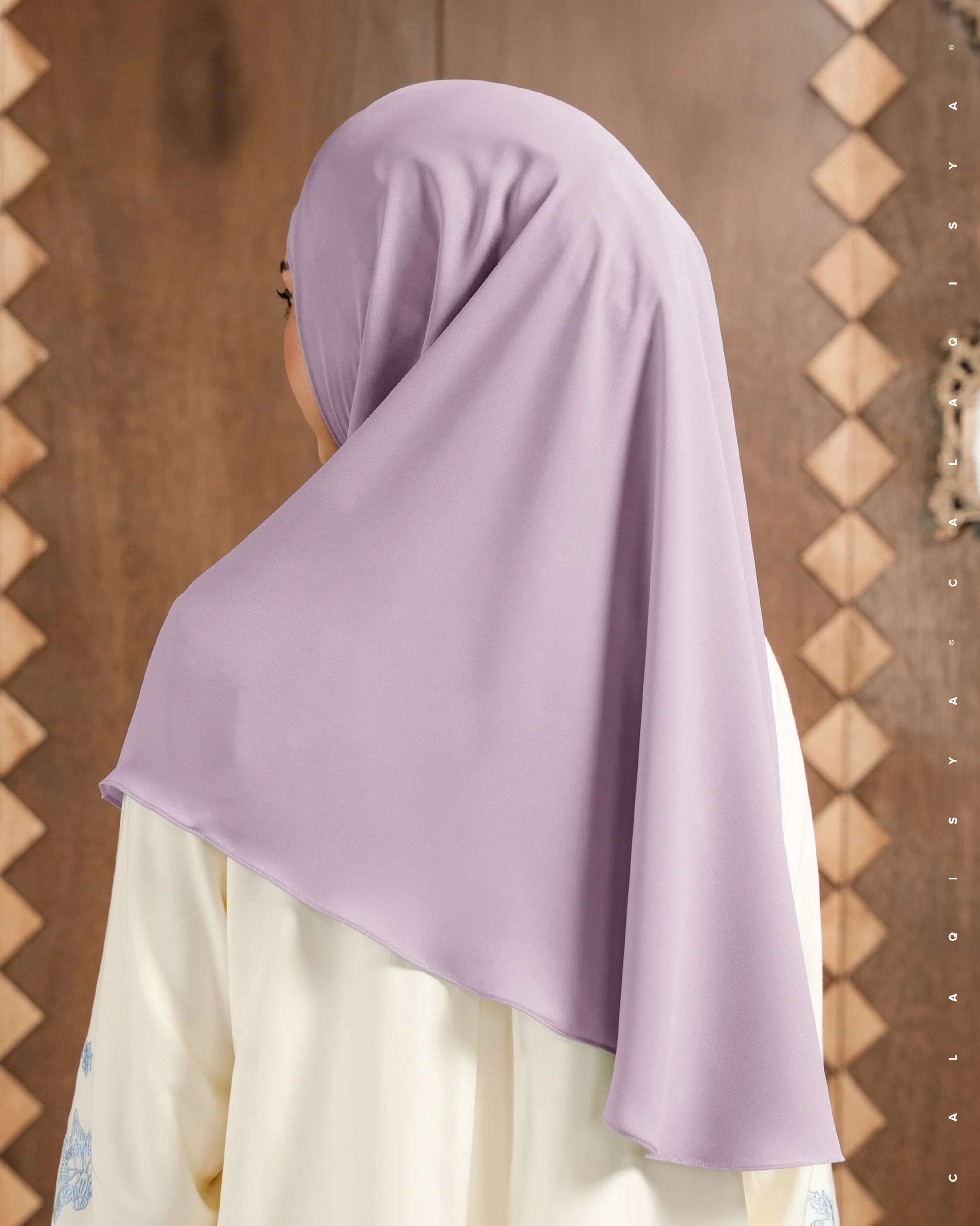 DANIAH TIE BACK UNDERCHIN IN FRAGRANT LILAC - Image 2