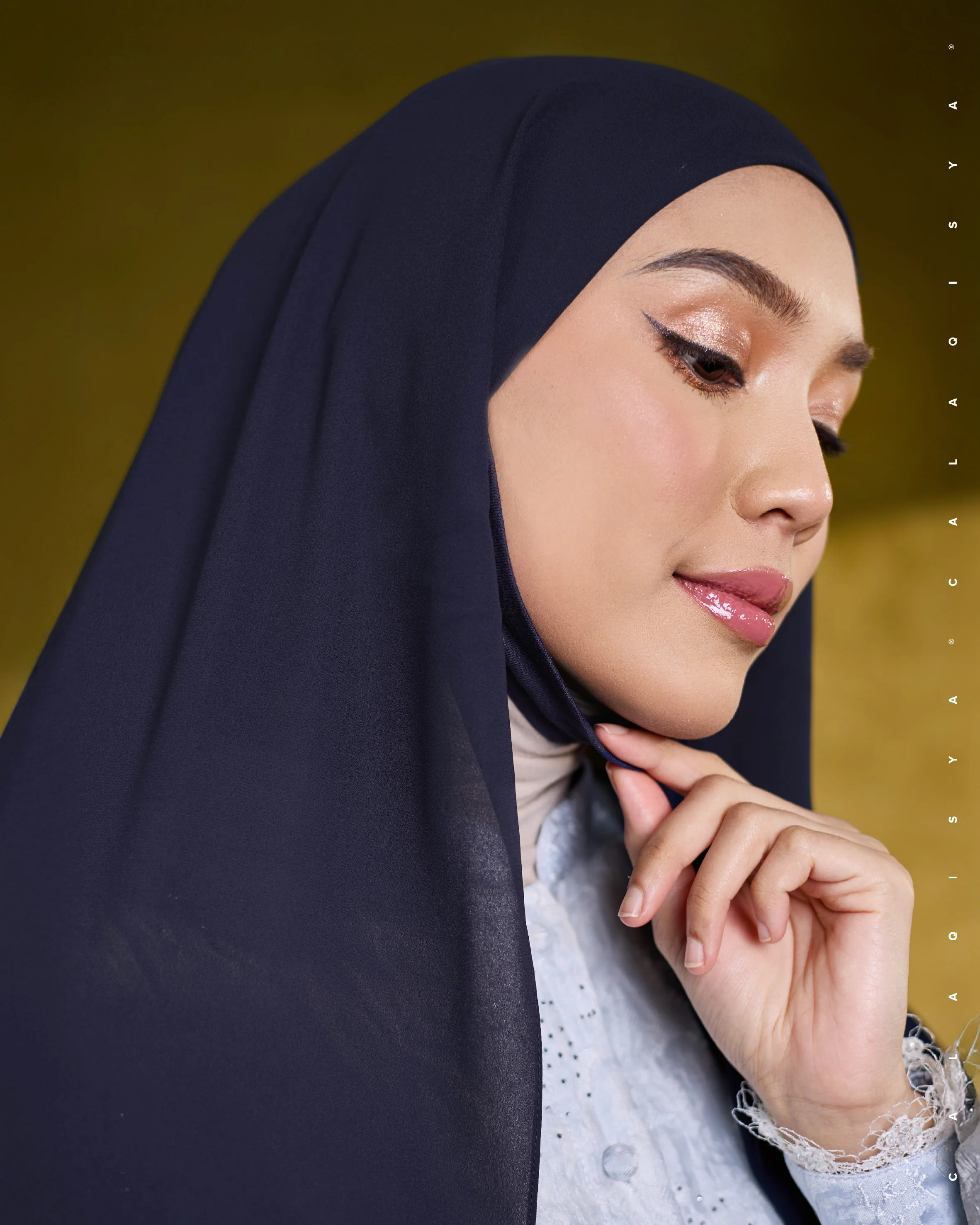 DANIAH TIE BACK UNDERCHIN IN MELLOW MAUVE - Image 4